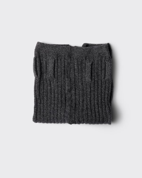 Wool and cashmere short leggings - Slate Gray Wool and cashmere short leggings - Slate Gray