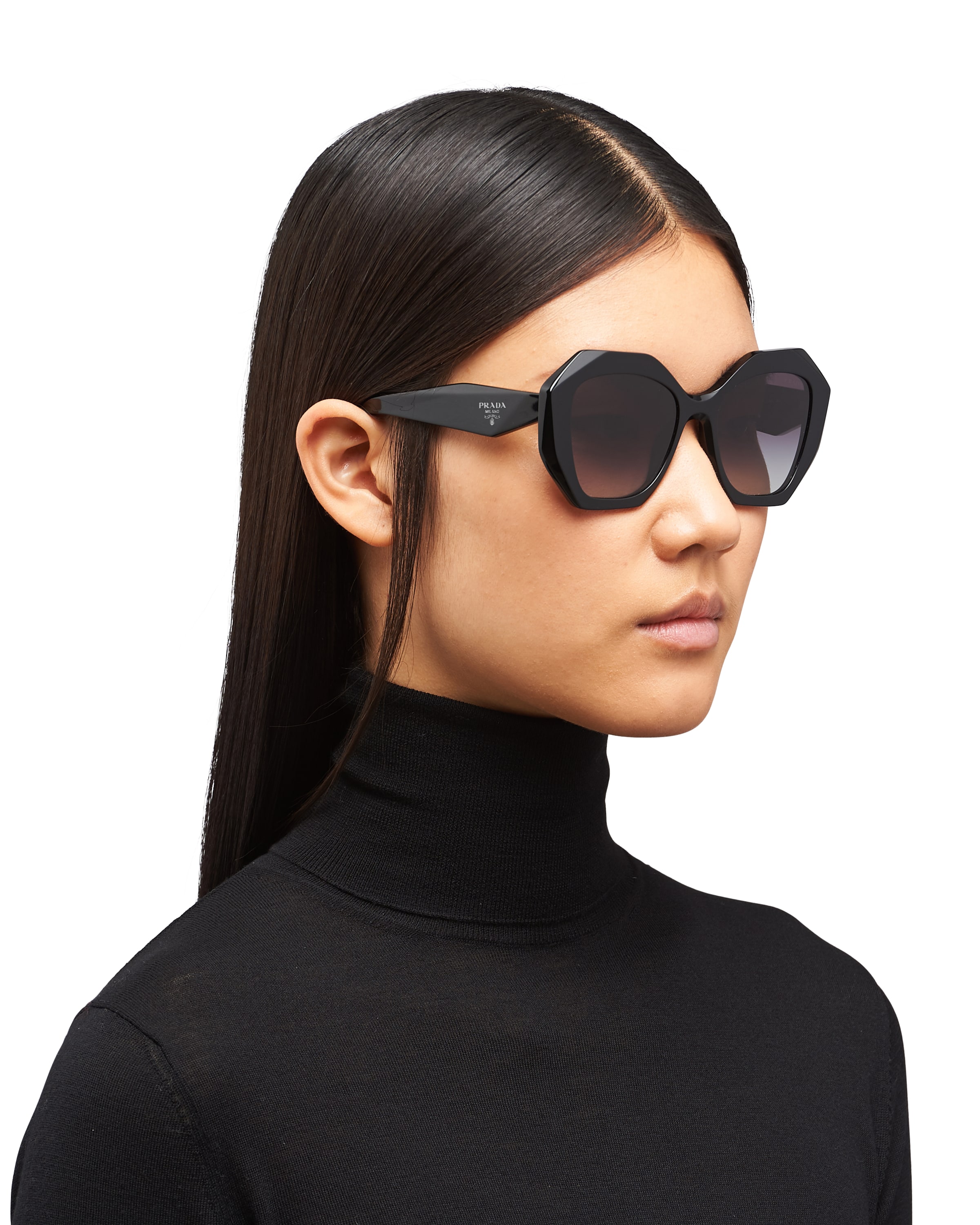 Gradient Smoky Gray Lenses Prada Symbole sunglasses Prada