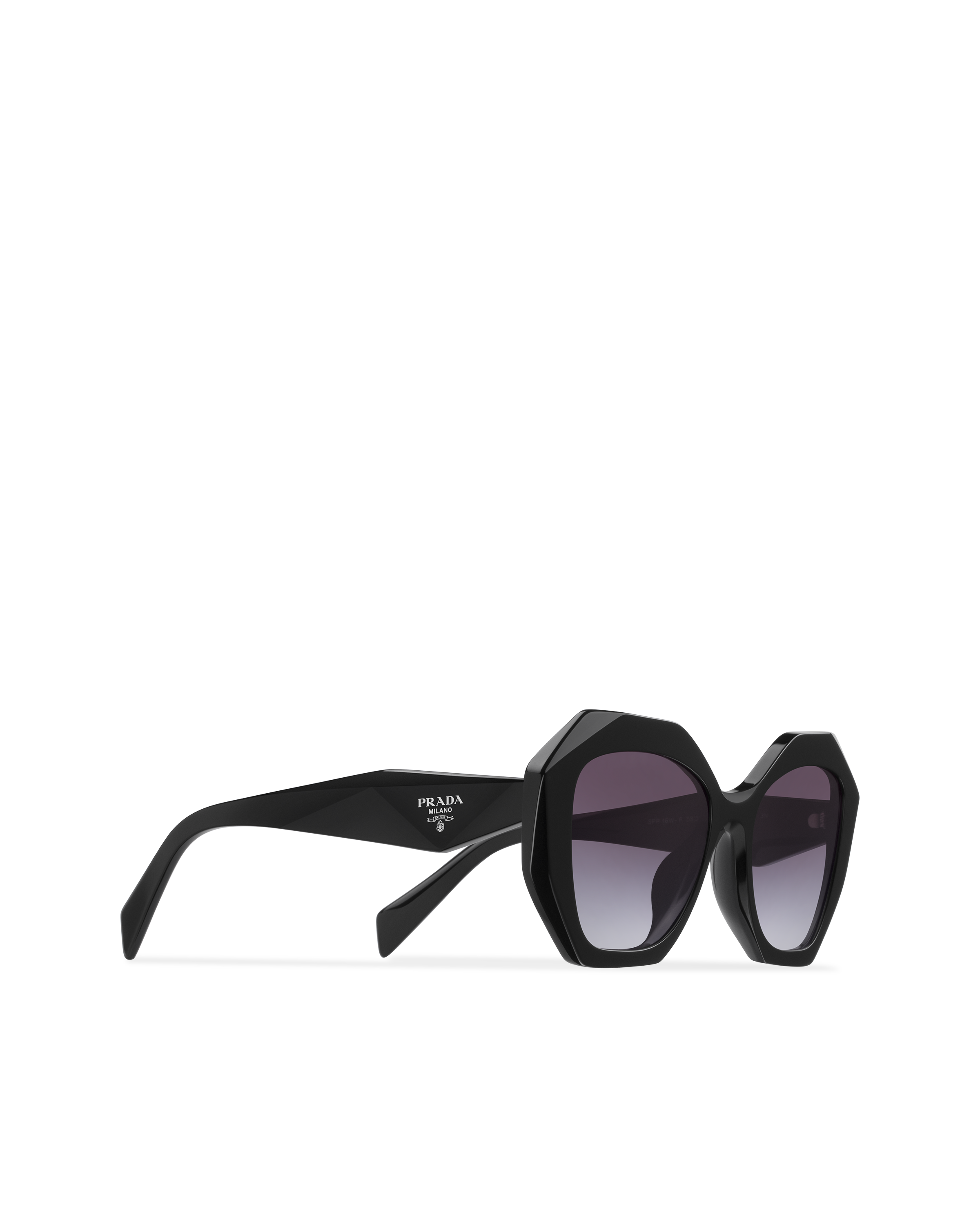 prada sunglasses black and white