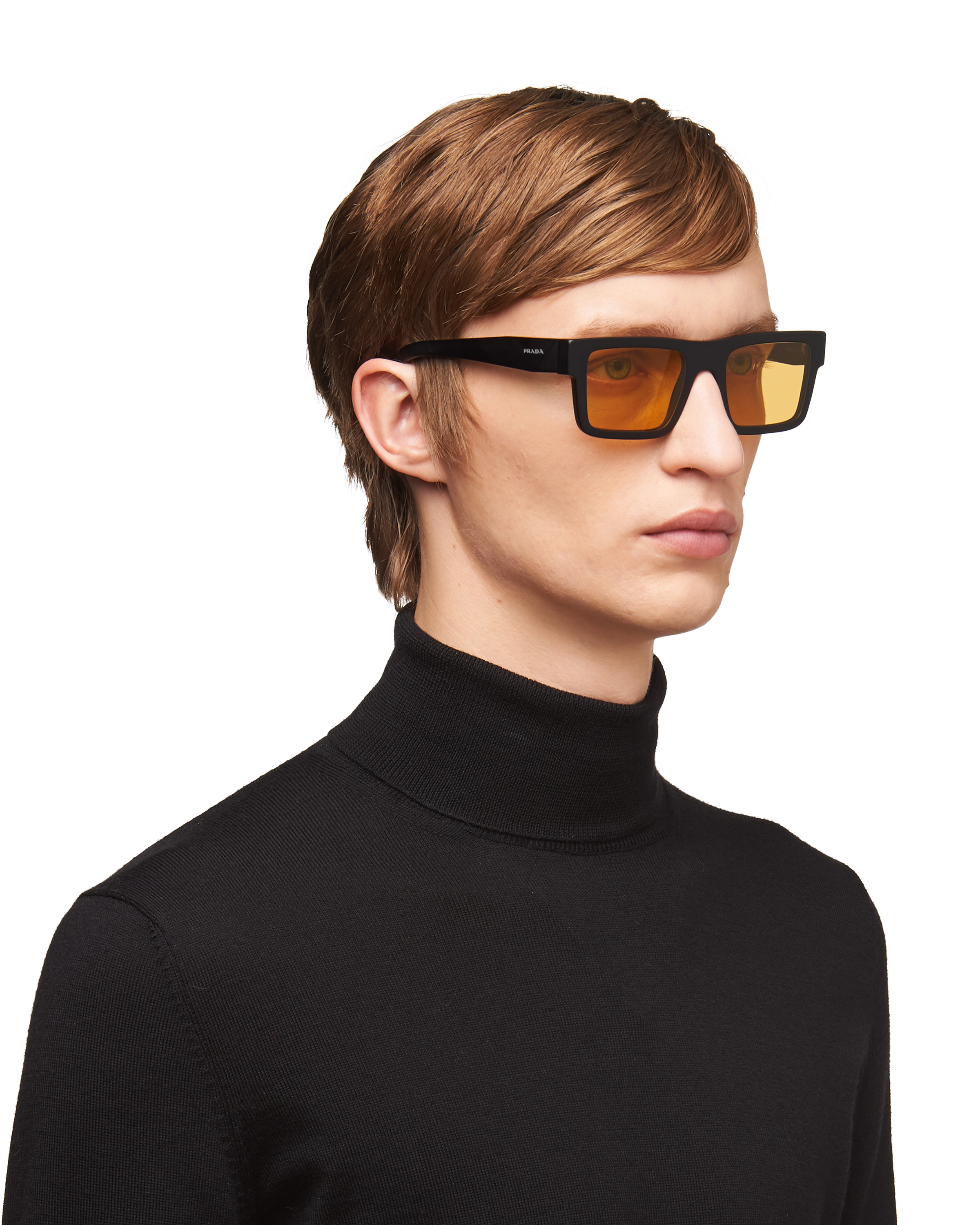 マルチボーダーシリーズ PRADA シンボル サングラス ブラック | www