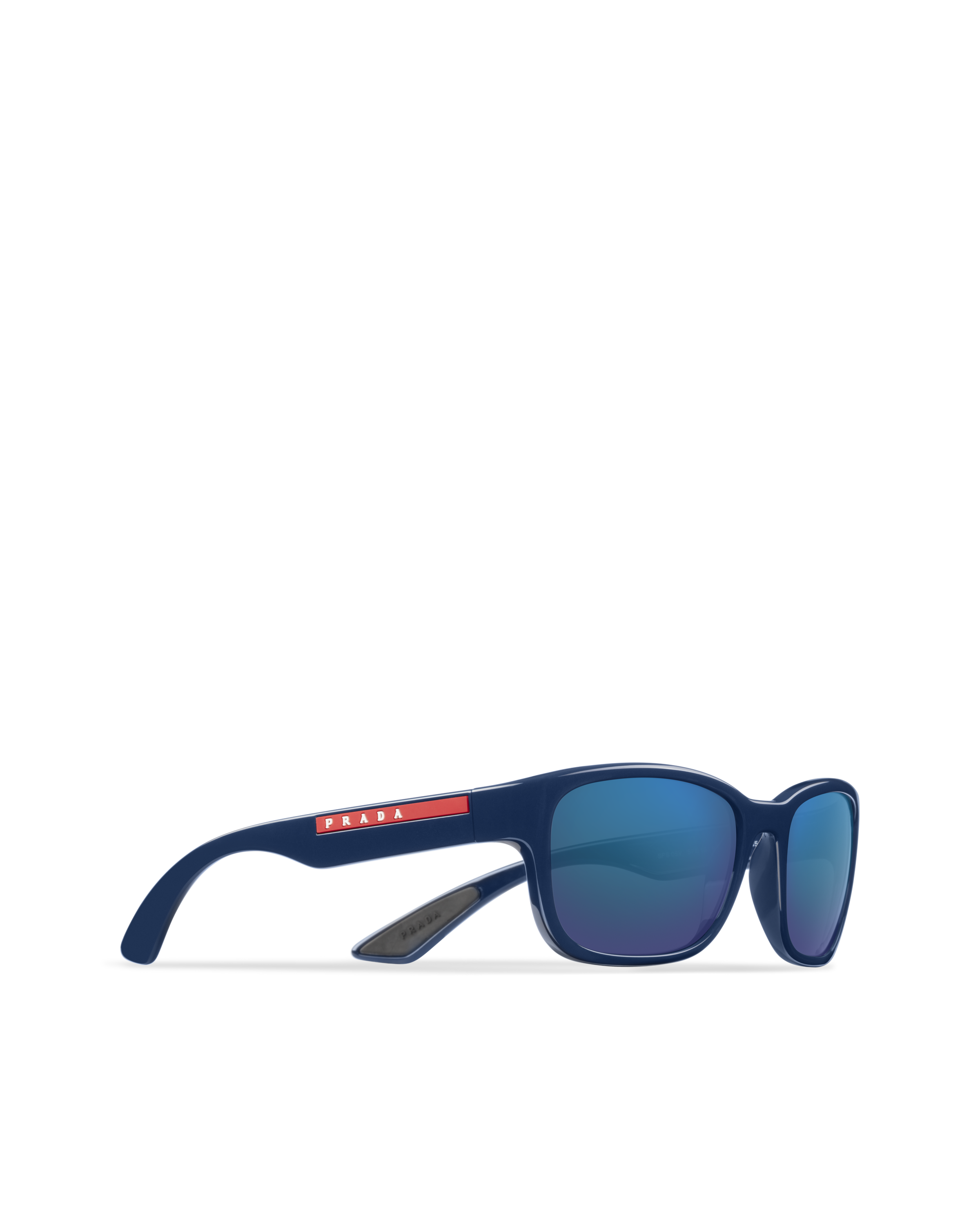 prada linea rossa blue sunglasses