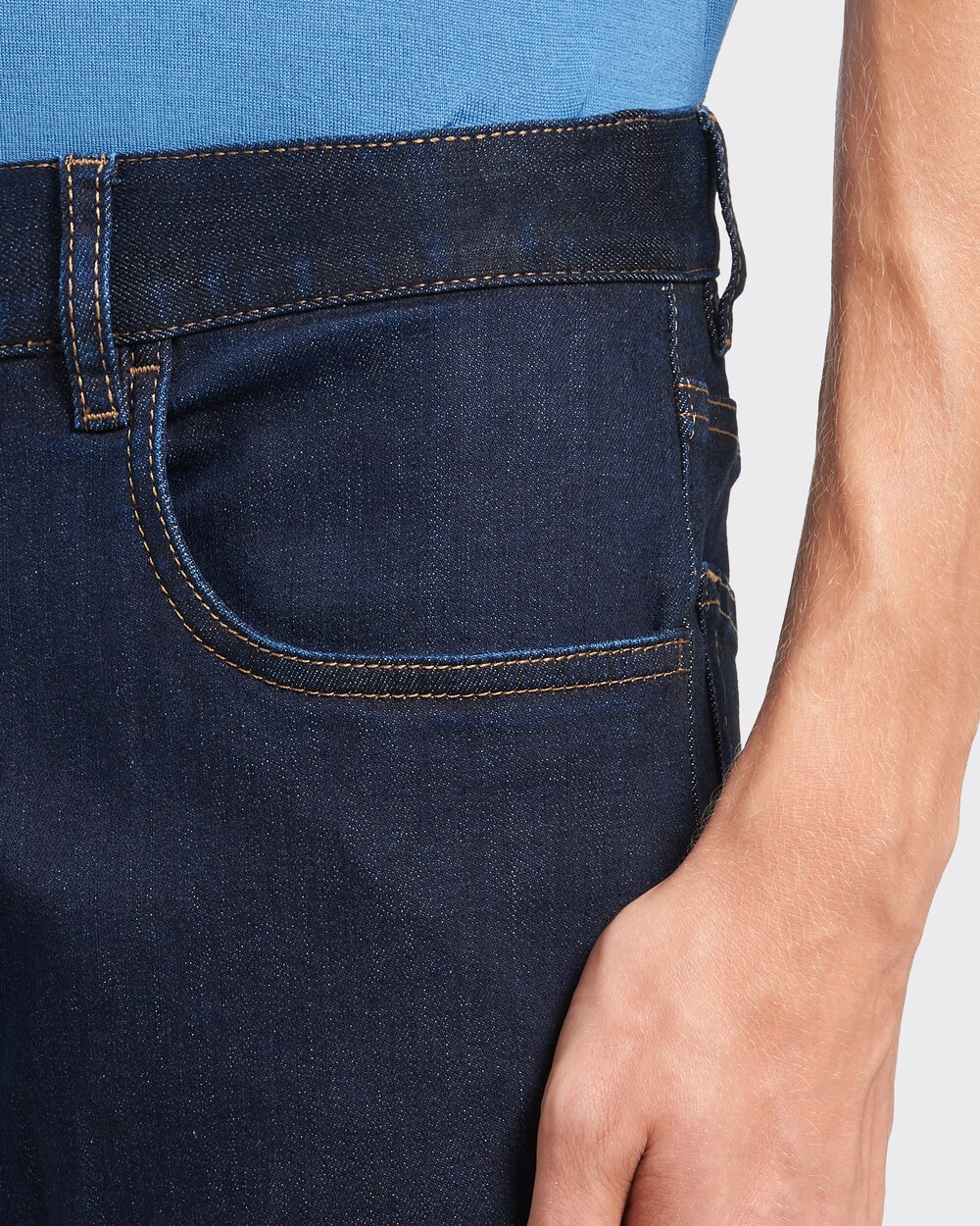 Navy New Stretch Denim jeans | Prada