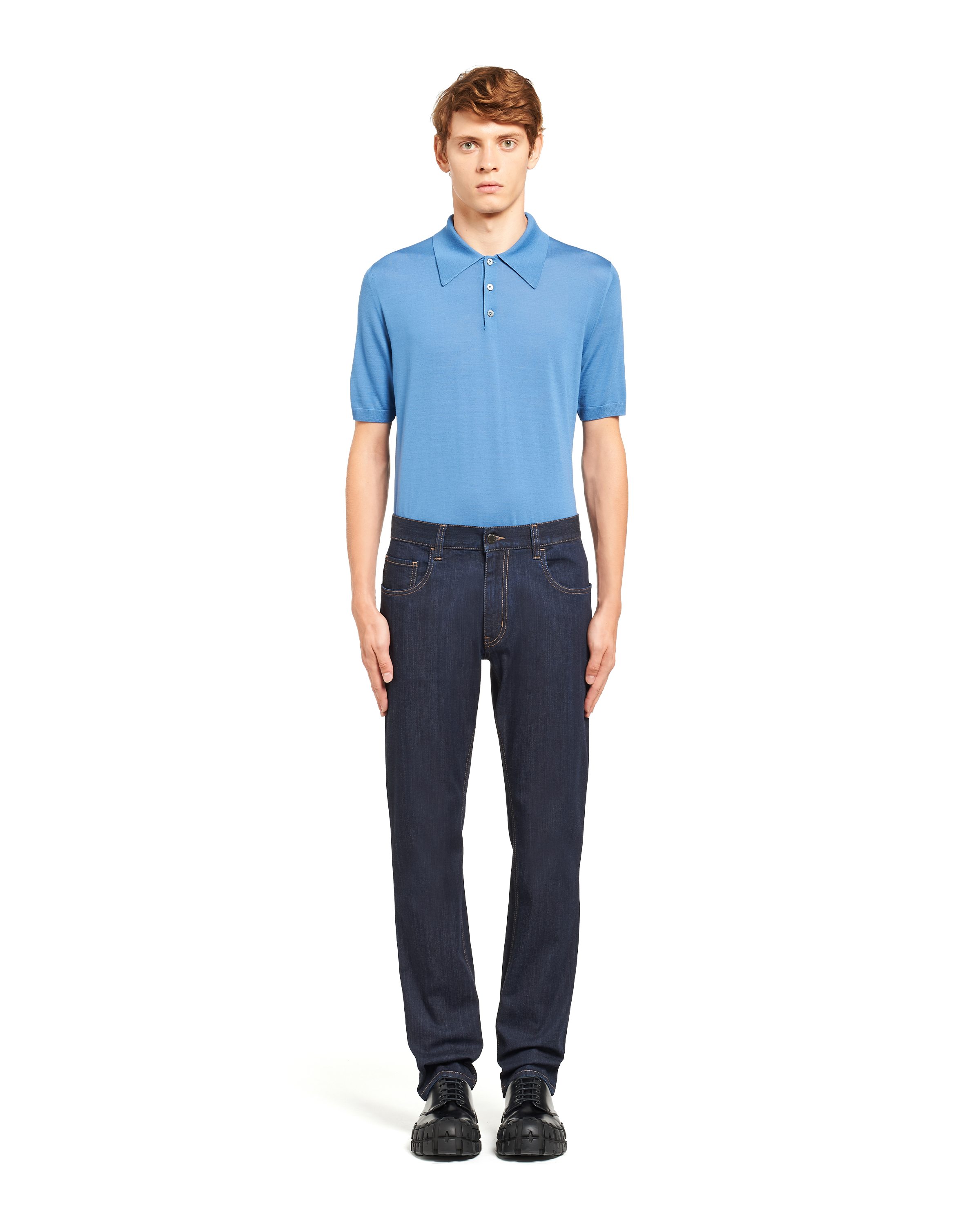 Navy Denim Jeans | PRADA - United States
