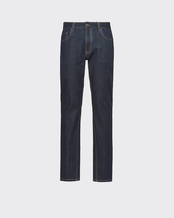 Navy Stretch-denim jeans | PRADA
