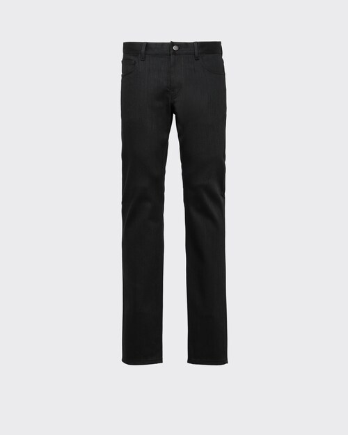 Prada Five-pocket stretch-denim trousers 1