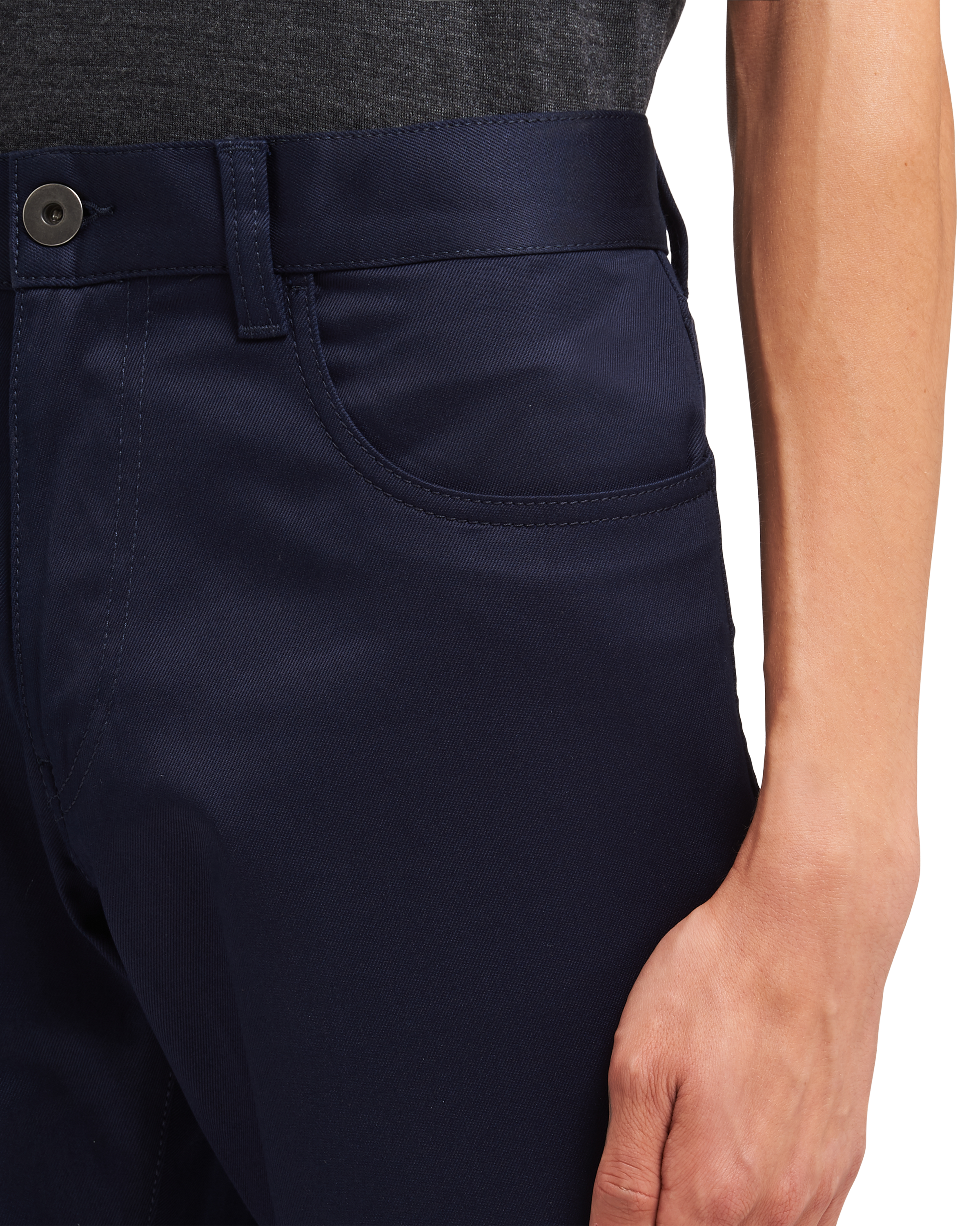 Prada Stretch drill five\u002Dpocket trousers 5