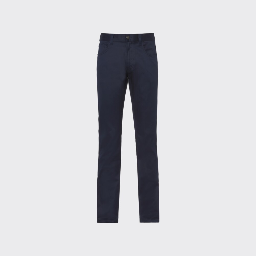 Prada Stretch drill five-pocket trousers 1