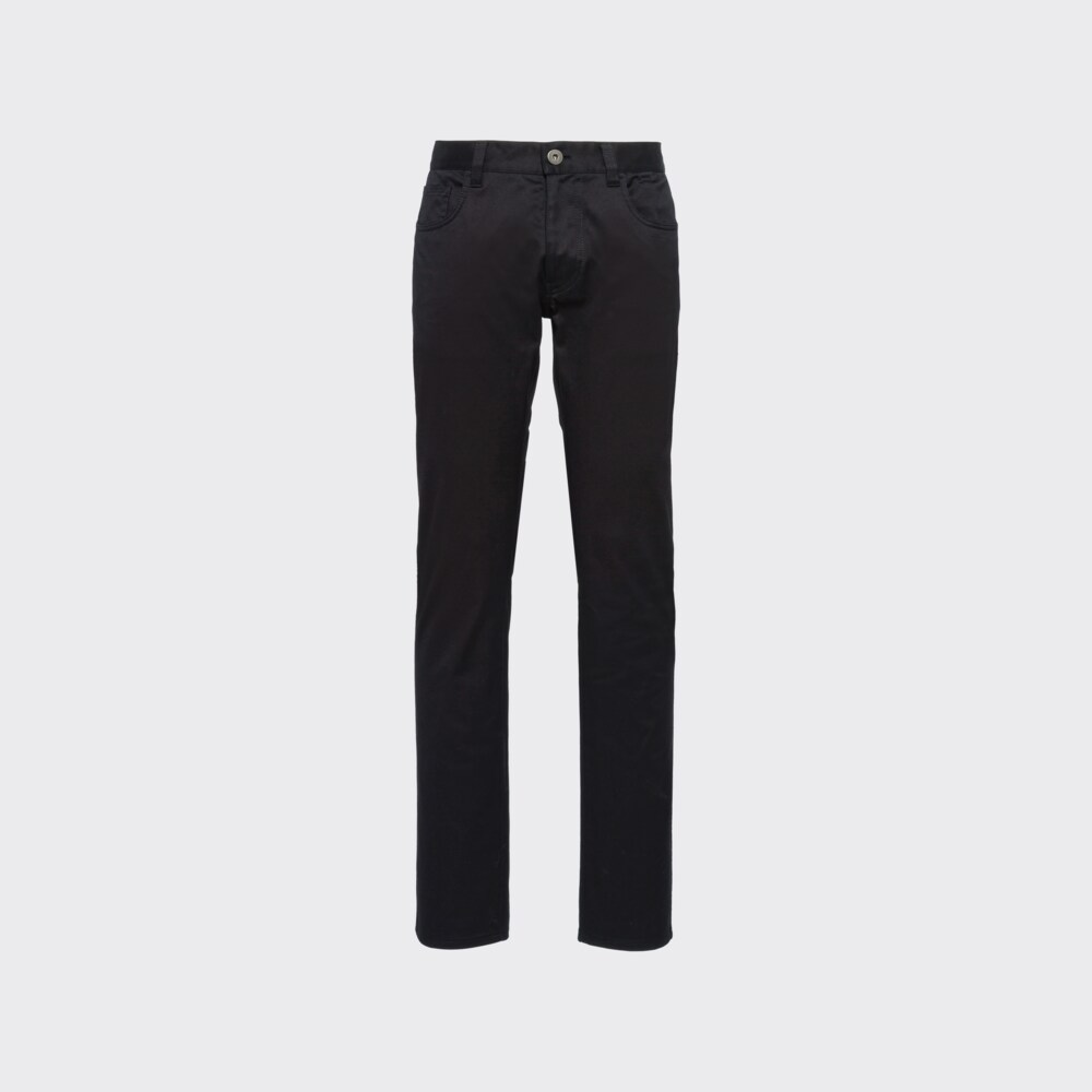 Prada Stretch drill five-pocket trousers 1
