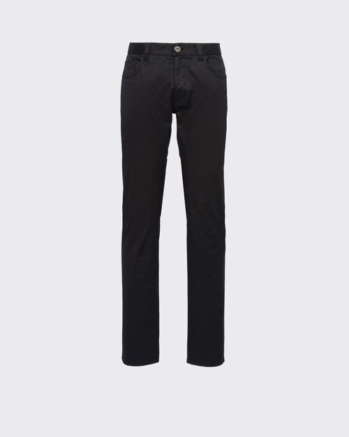Prada Stretch drill five-pocket trousers 1