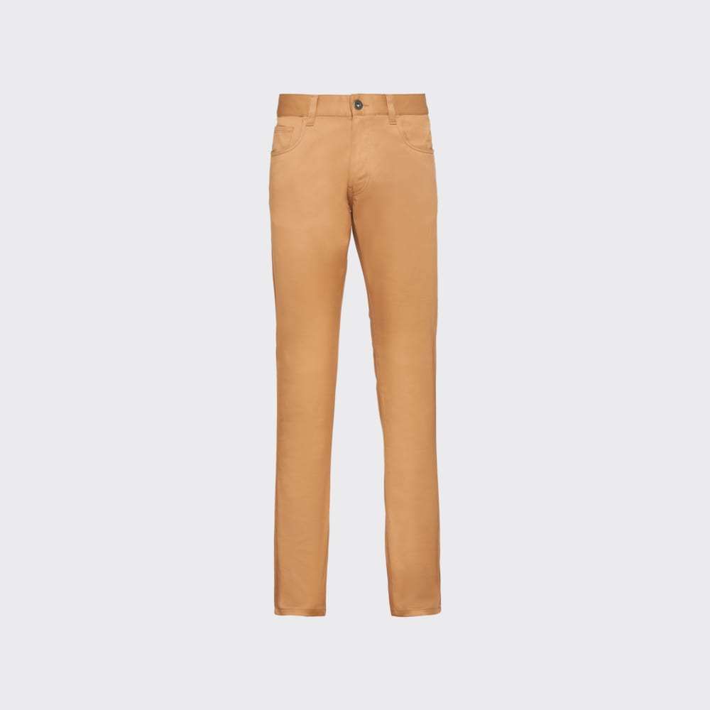Prada Stretch drill five-pocket trousers 1