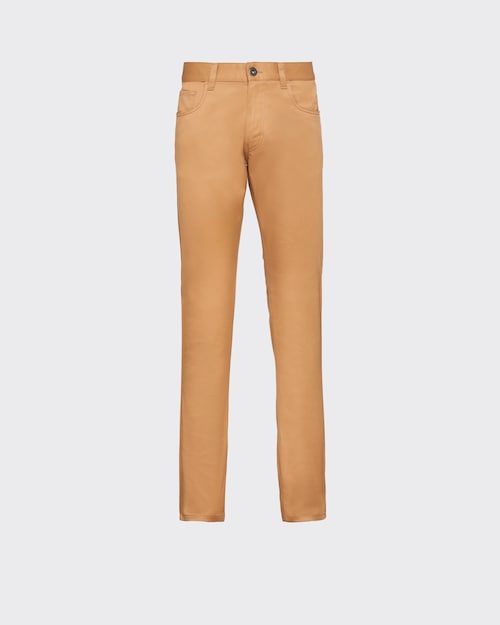 Prada Stretch drill five-pocket trousers 1