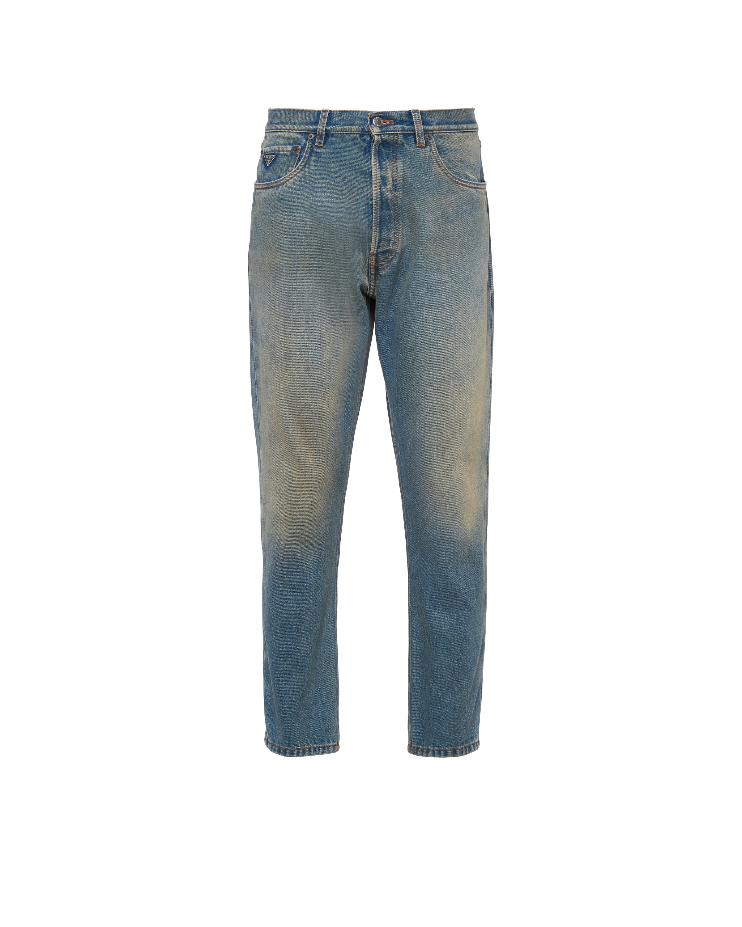 Prada Five-pocket-jeans Aus Denim, Herren, Hellblau, Größe 35
