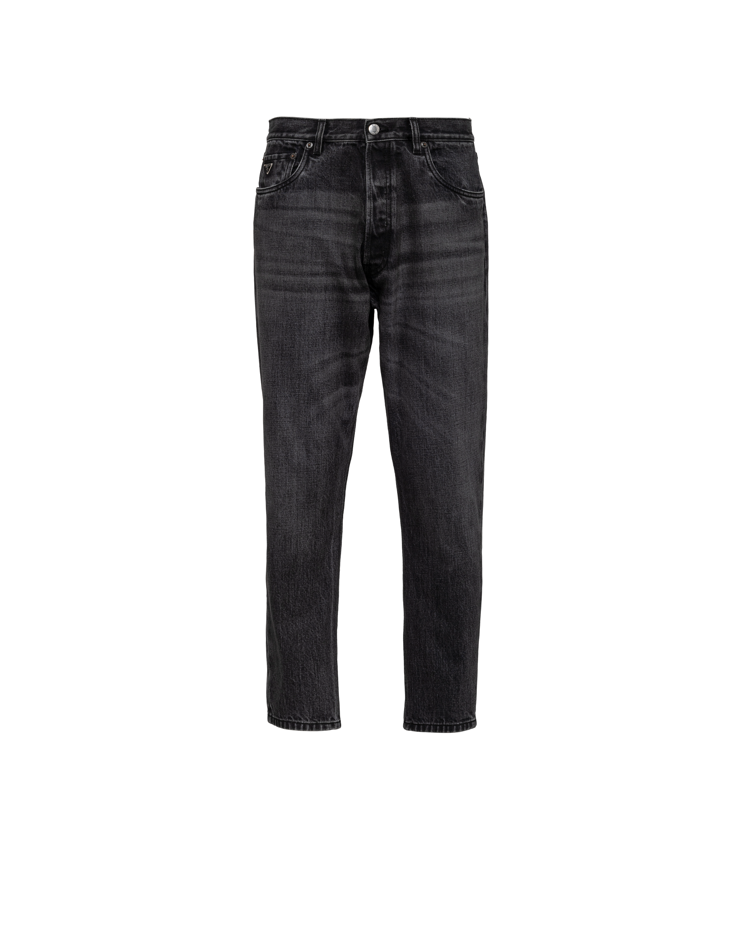 Prada Five-pocket Denim Jeans In Black