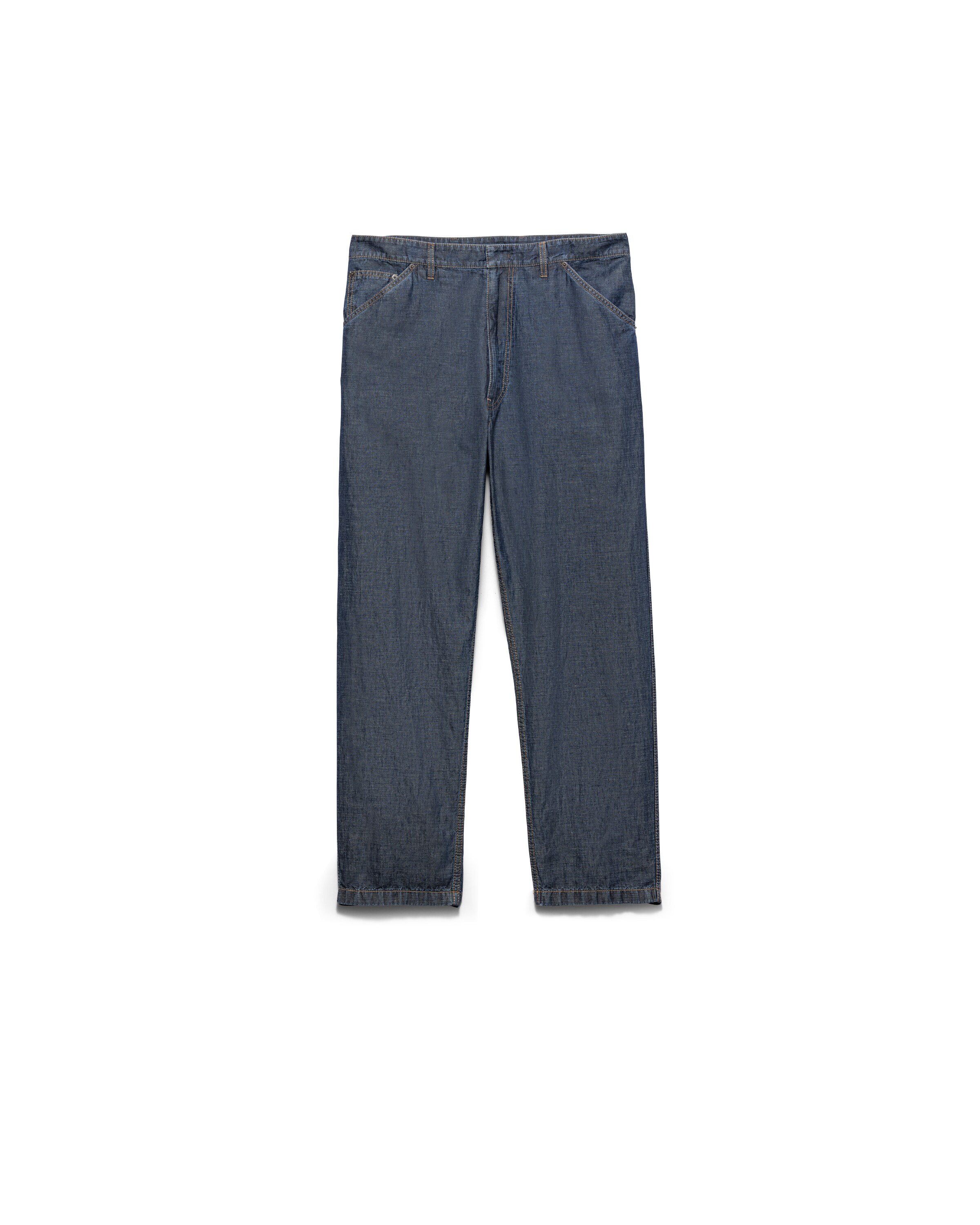 Prada Hose Aus Chambray, Herren, Blau, Größe XXL