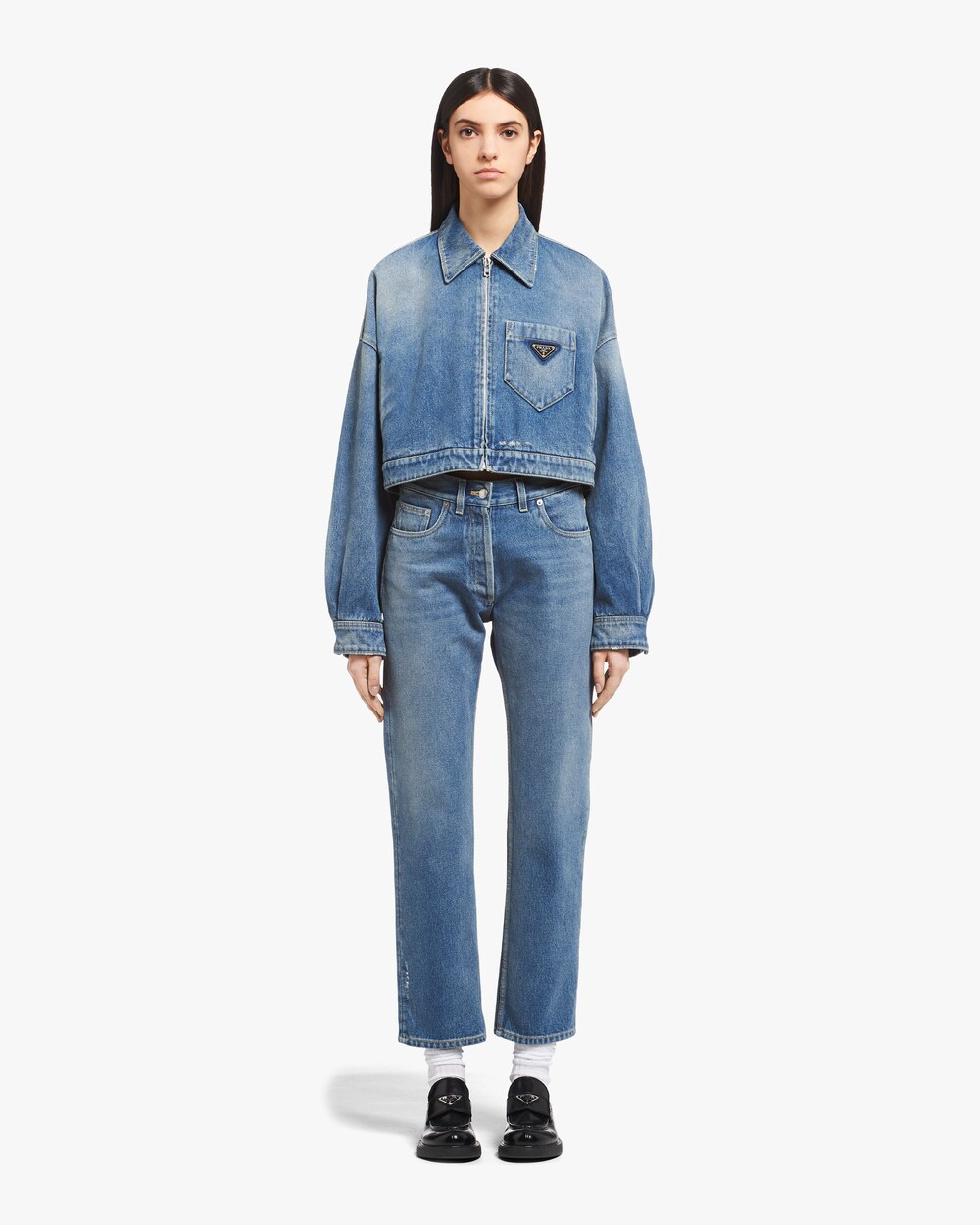 denim jacket with belt