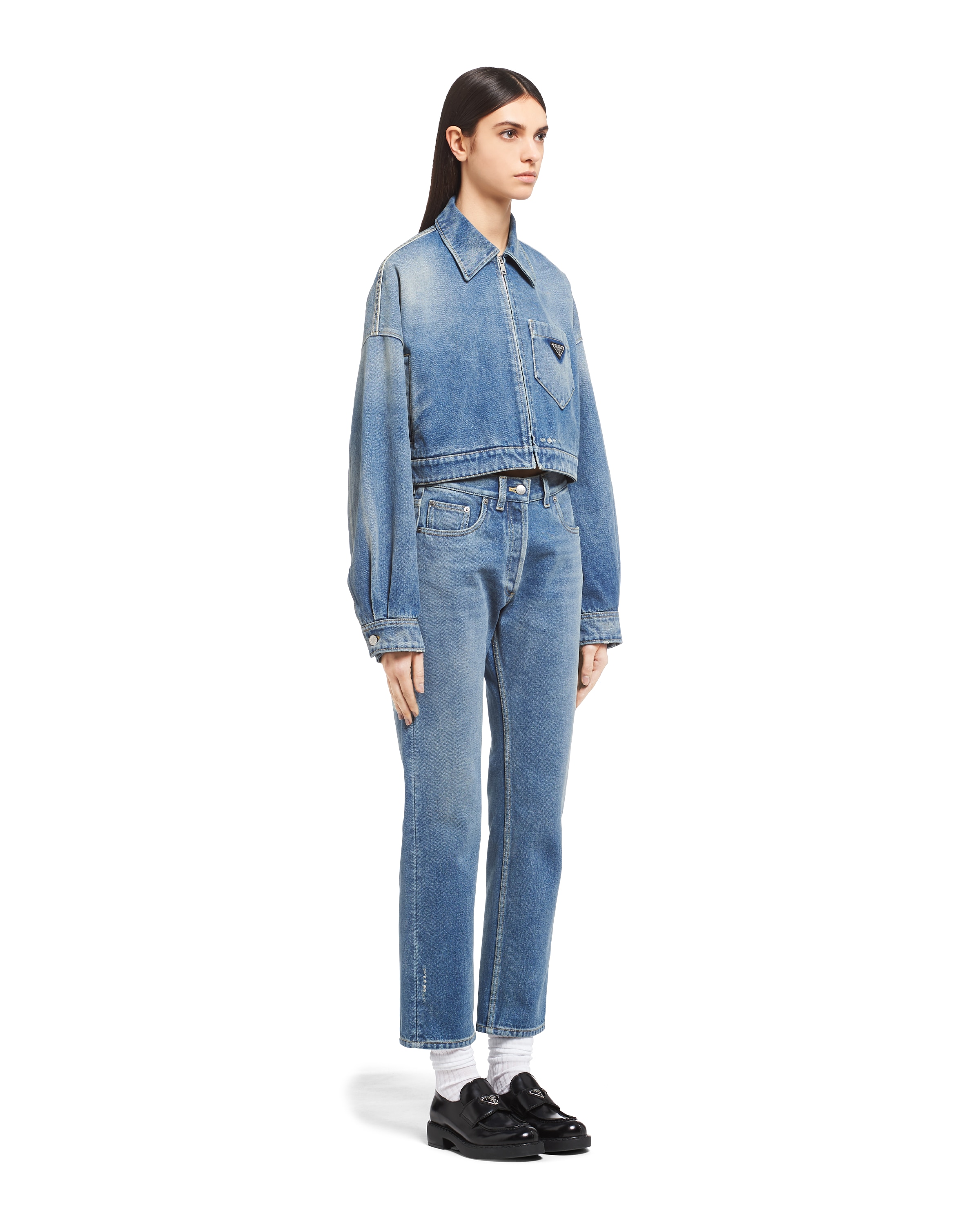 prada top denim
