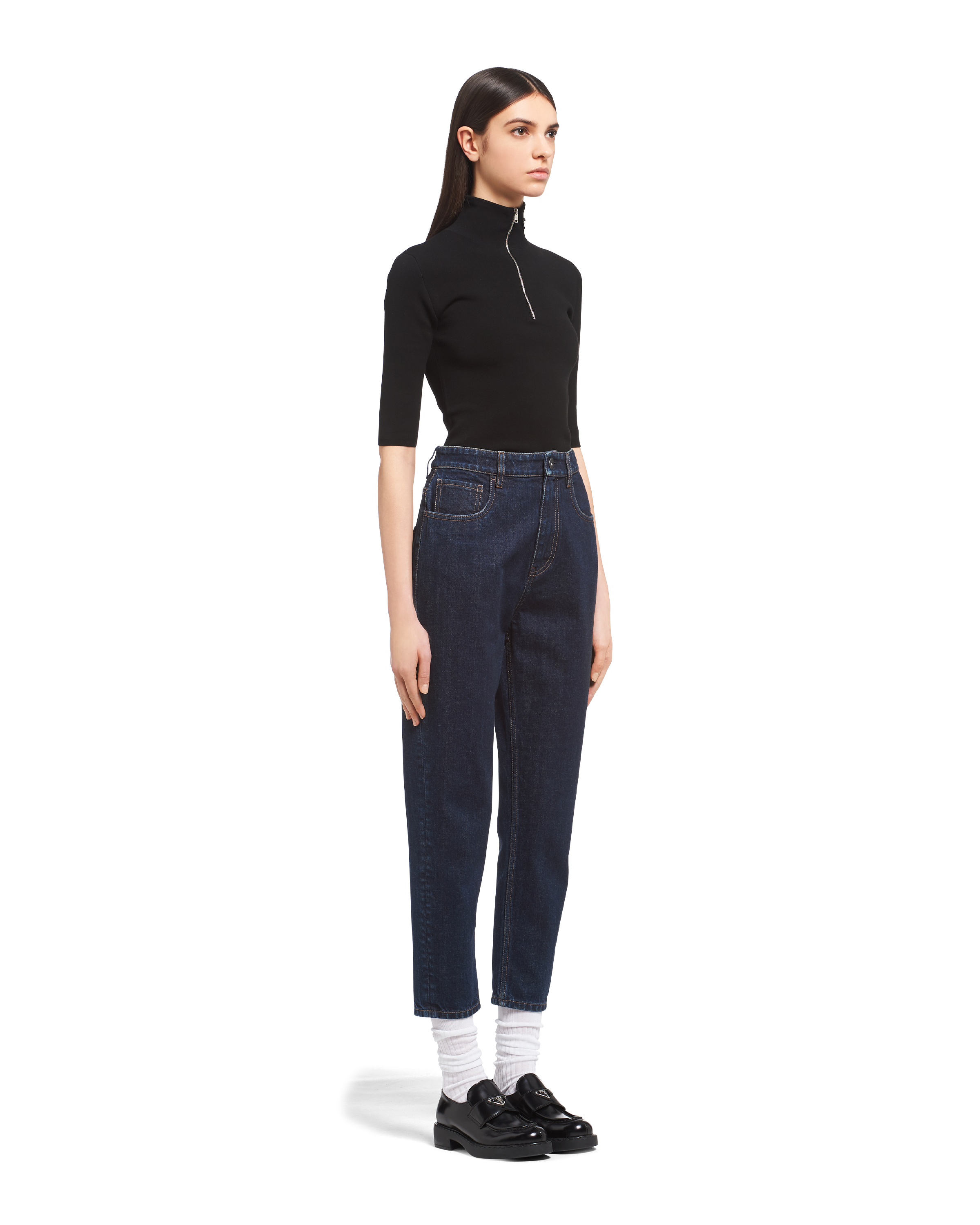 Denim mom clearance