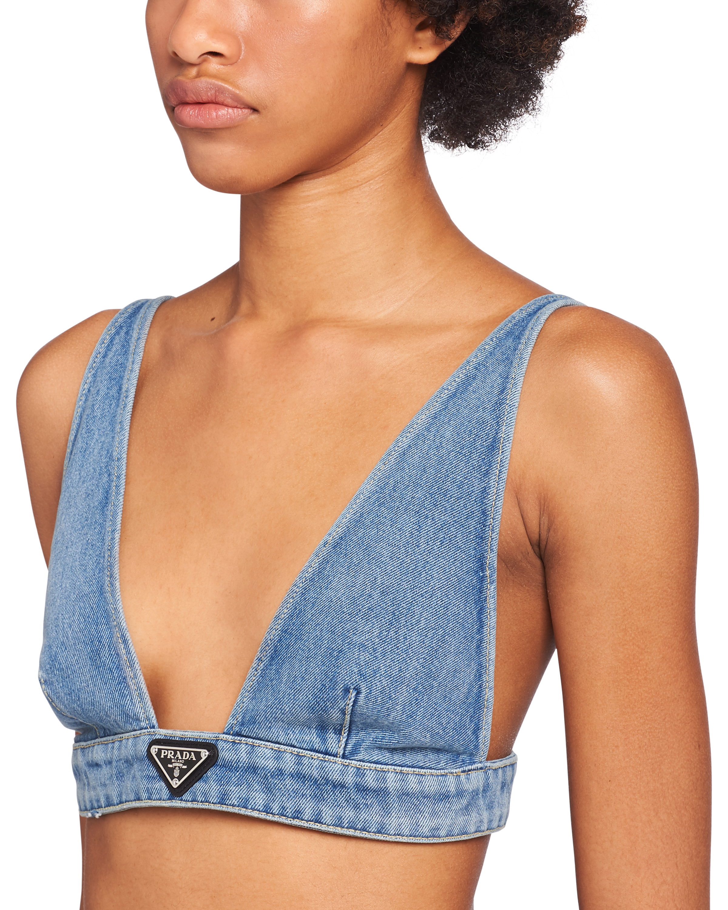 Prada denim bra top Outlet