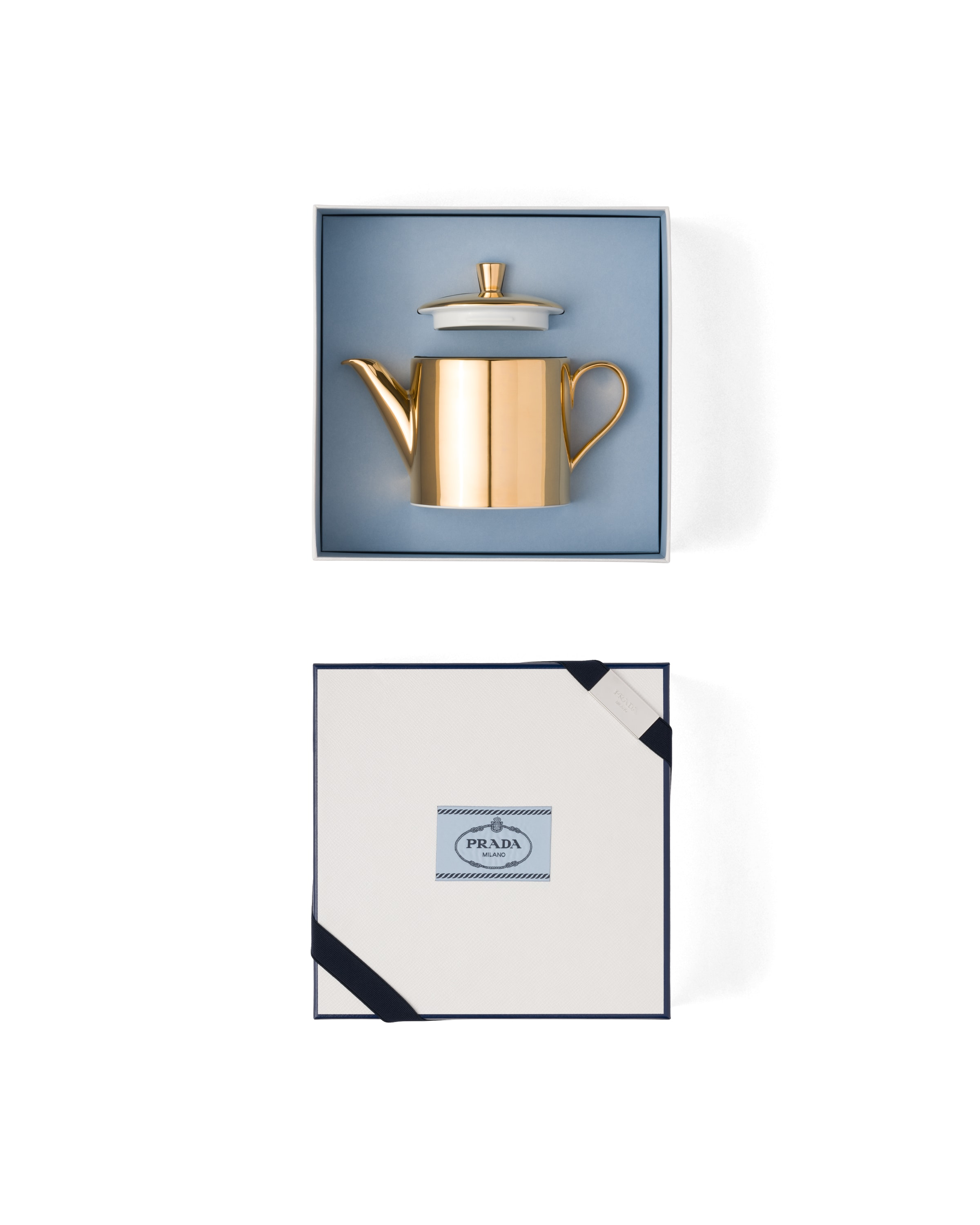 Prada Porcelain Teapot - Solid Gold In Neutral