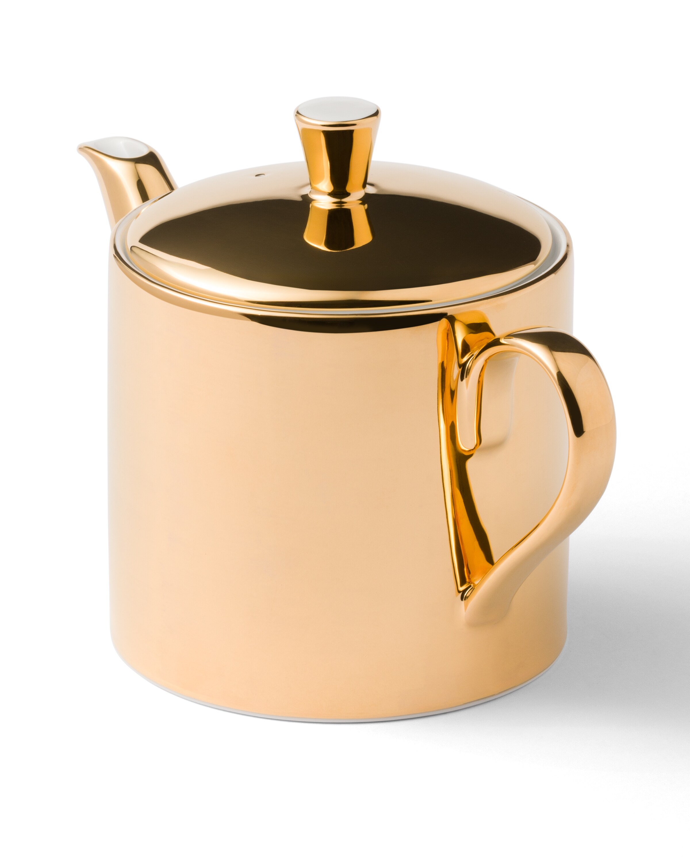 Prada Porcelain Teapot - Solid Gold In Neutral