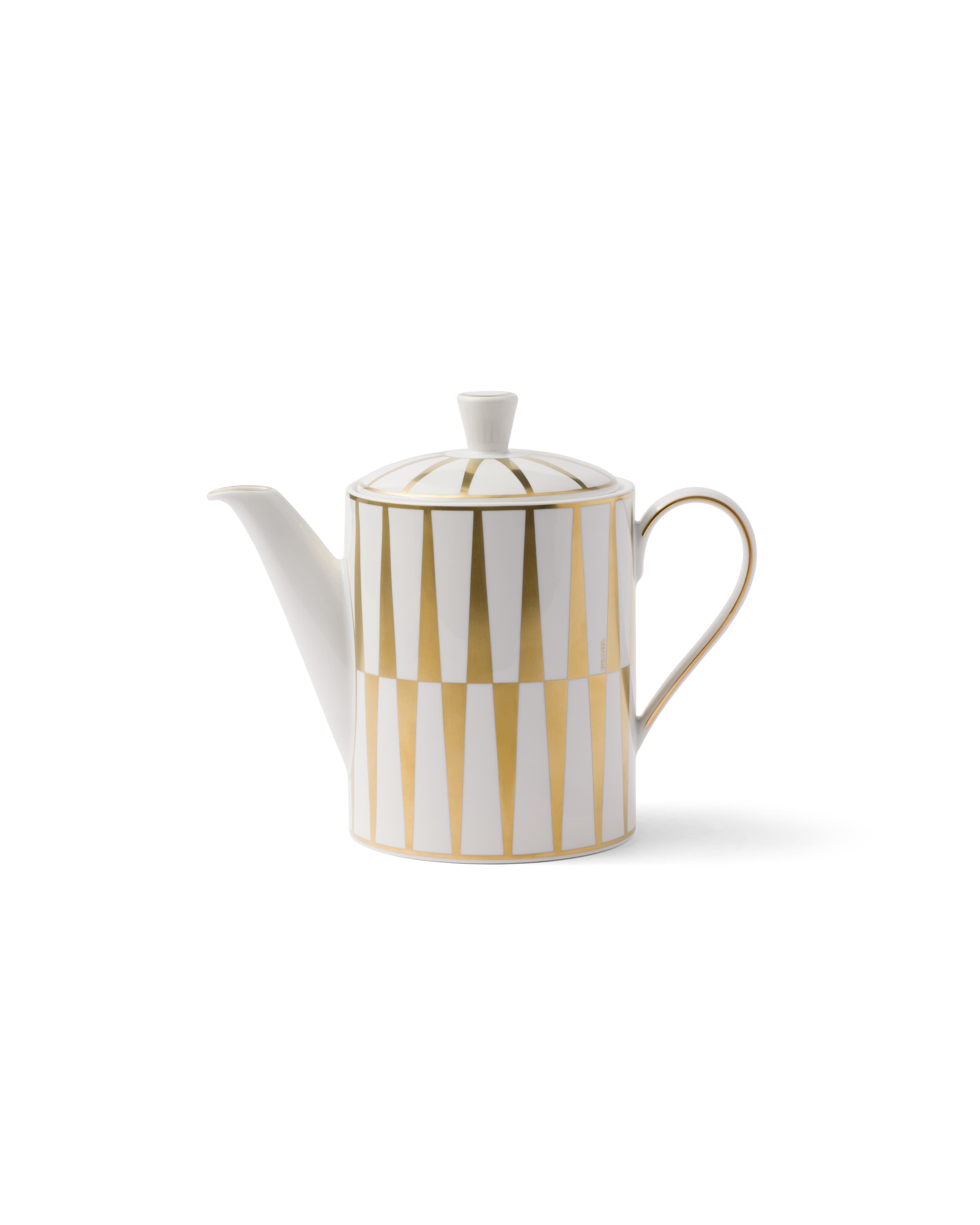 Prada Porcelain Coffee Pot - Stripes In White