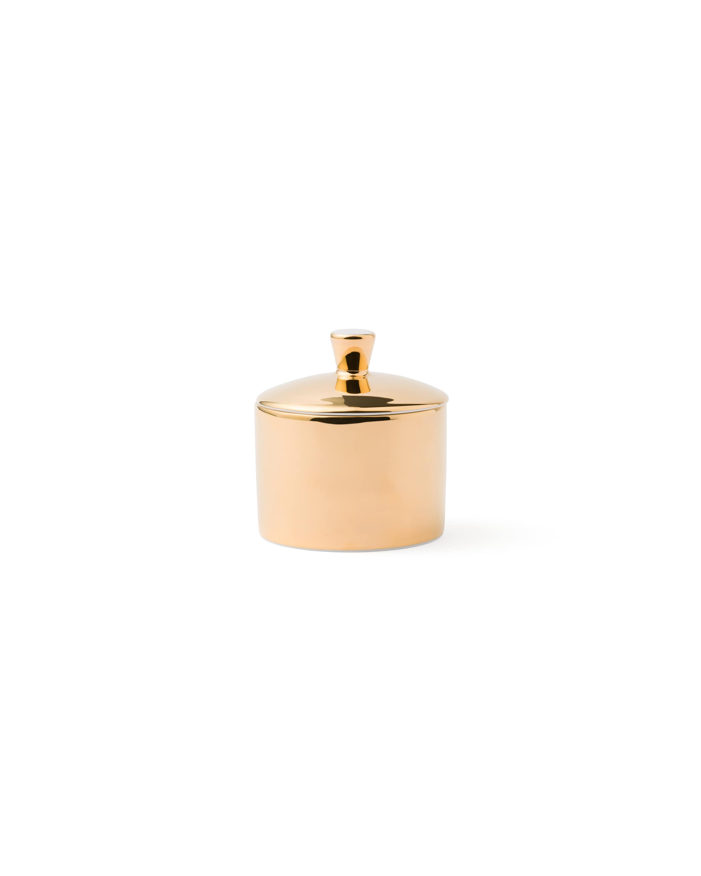 Prada Porcelain Sugar Bowl - Solid Gold In Neutral
