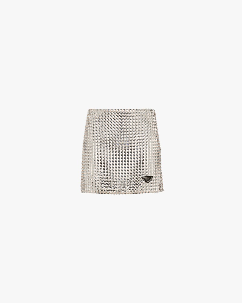 mini skirt rhinestone
