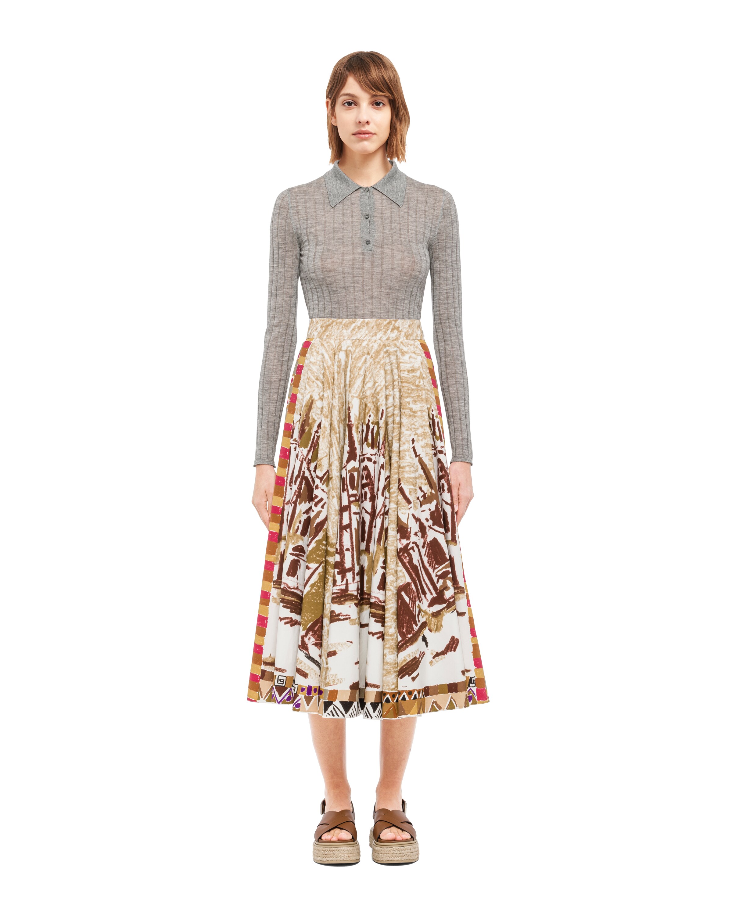 轻质棉质府绸半身裙