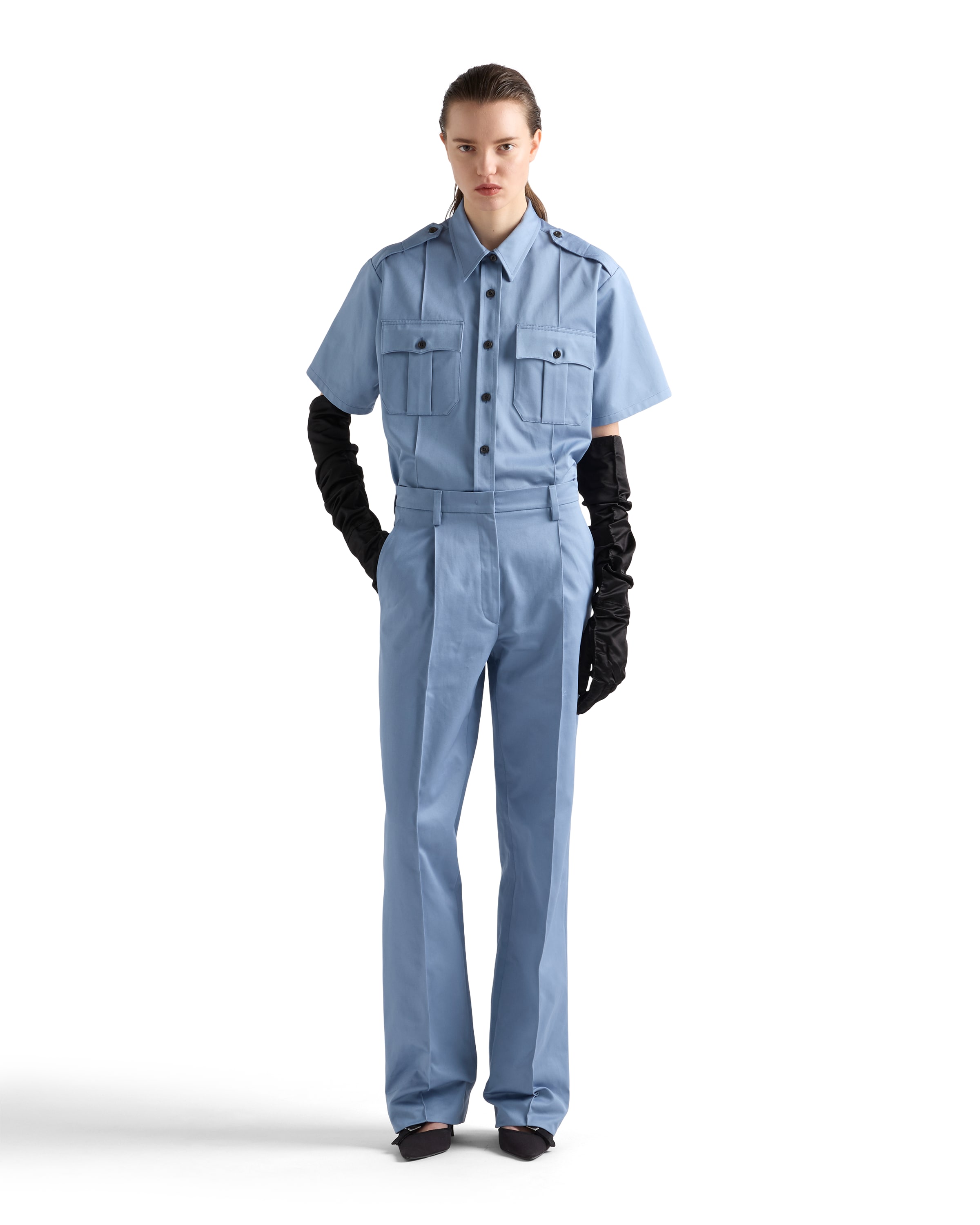 Prada Chino Trousers In Blue