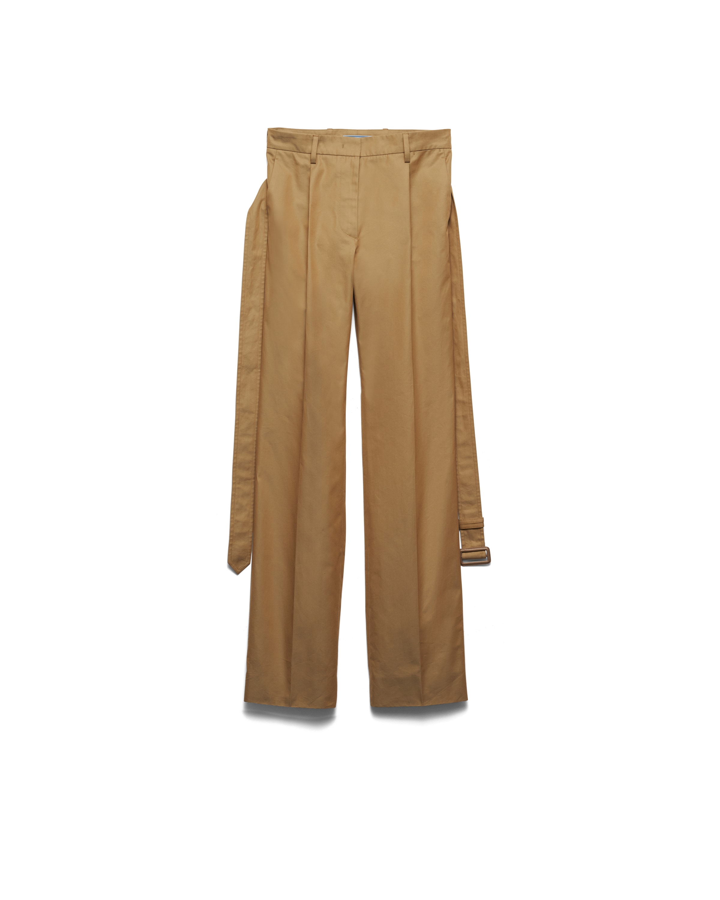 Prada Pantalon En Sergé De Coton, Femme, Corde, Taille 38