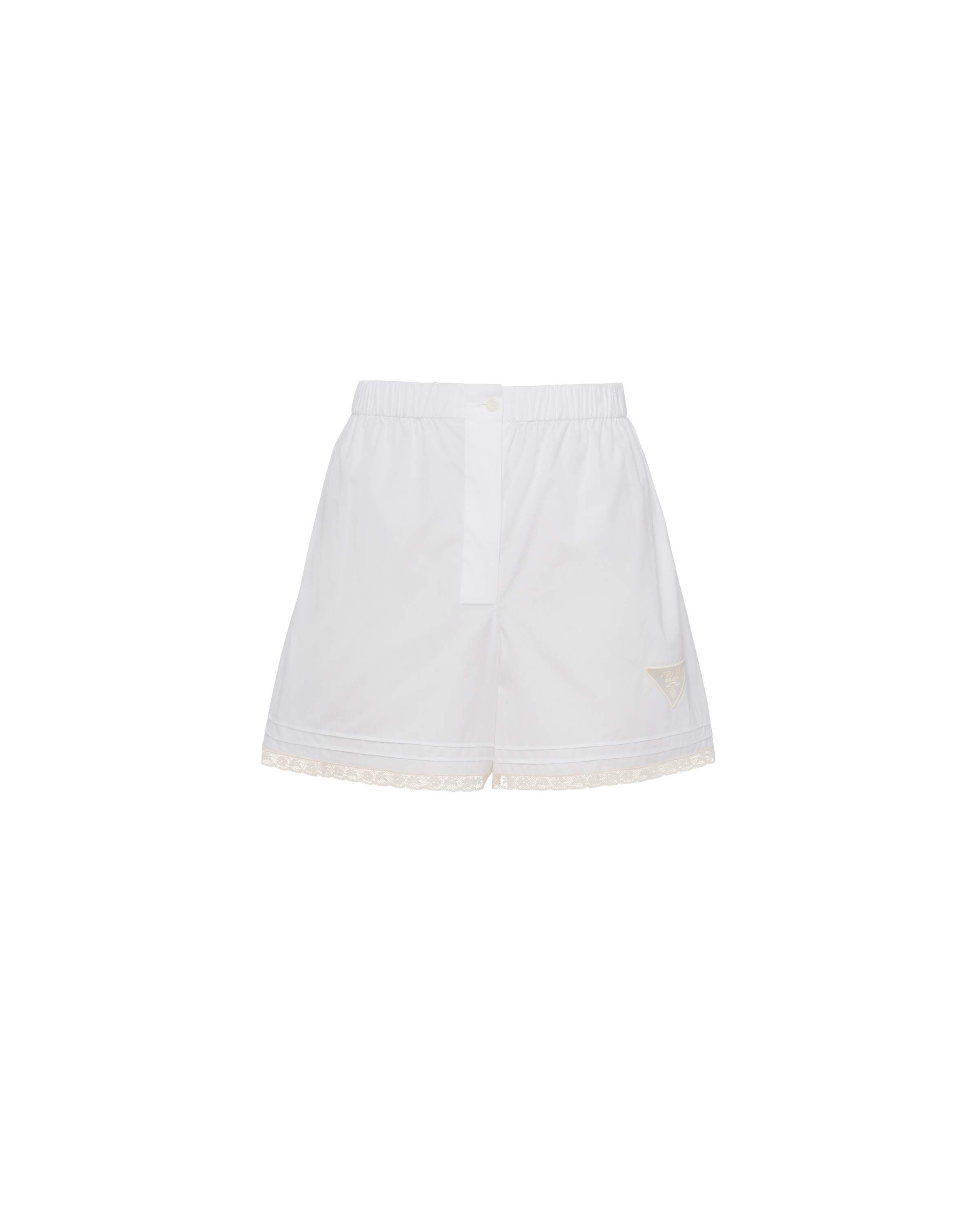 ショートパンツ Prada Embroidered Poplin Shorts Prada Embroidered Poplin Shorts - ShopStyle
