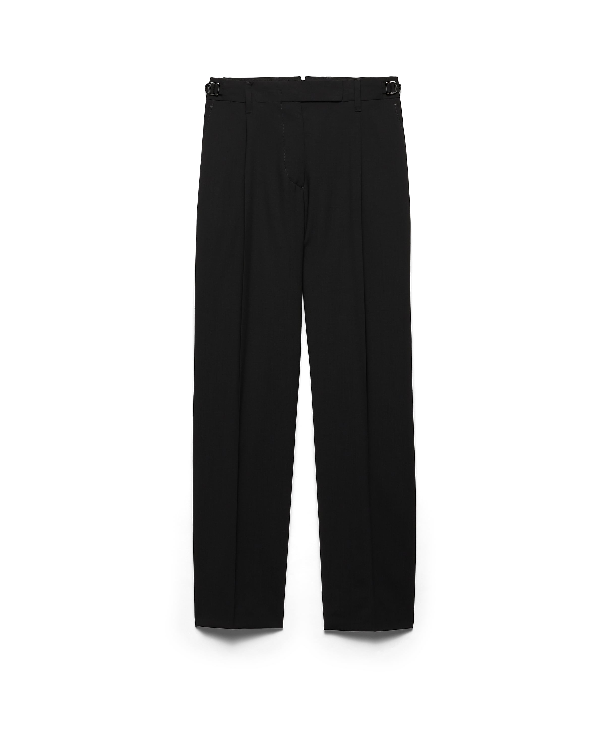 Prada Women's Light Wool Pants In Black