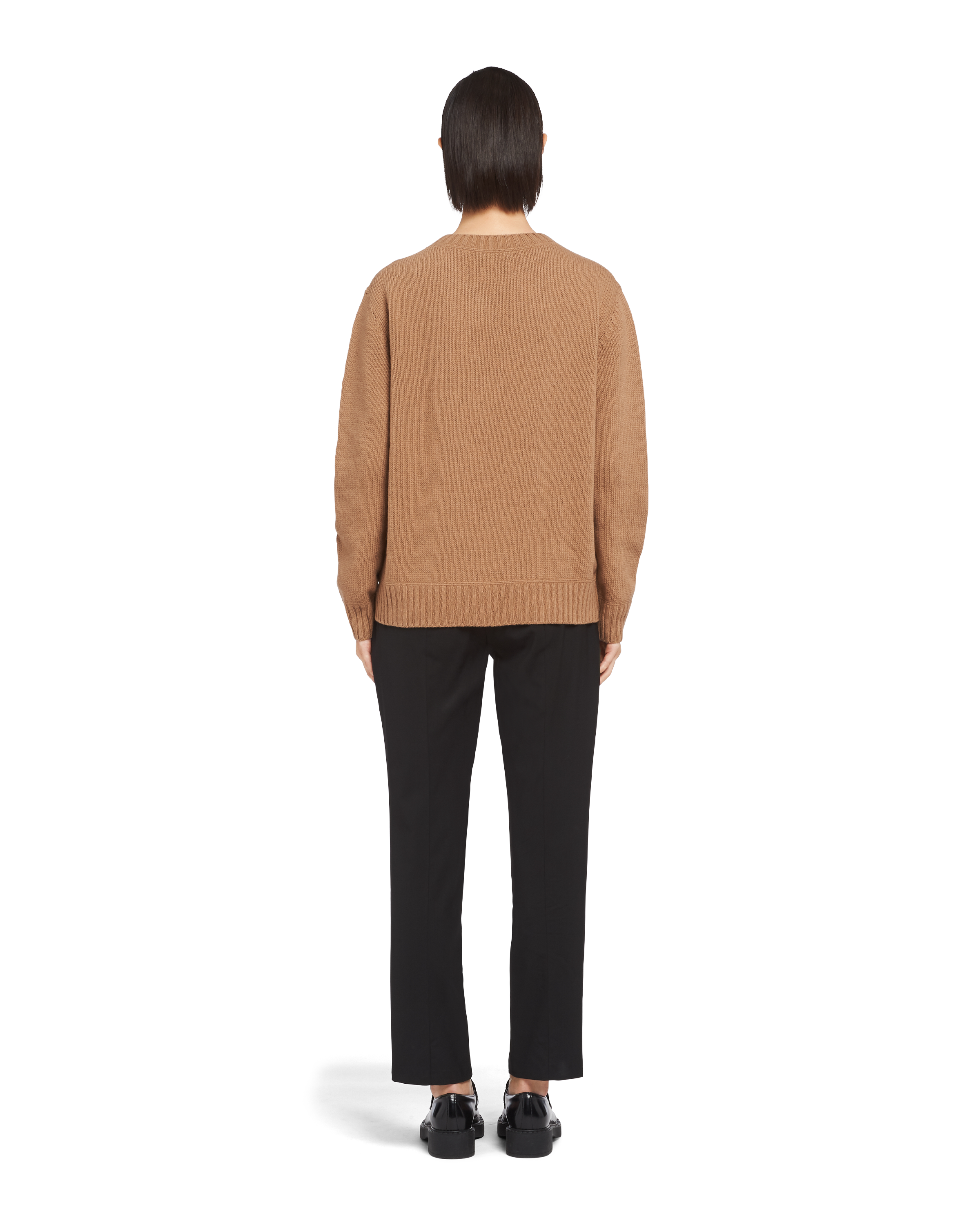 Prada Cashmere and wool Prada logo crew\u002Dneck sweater 4