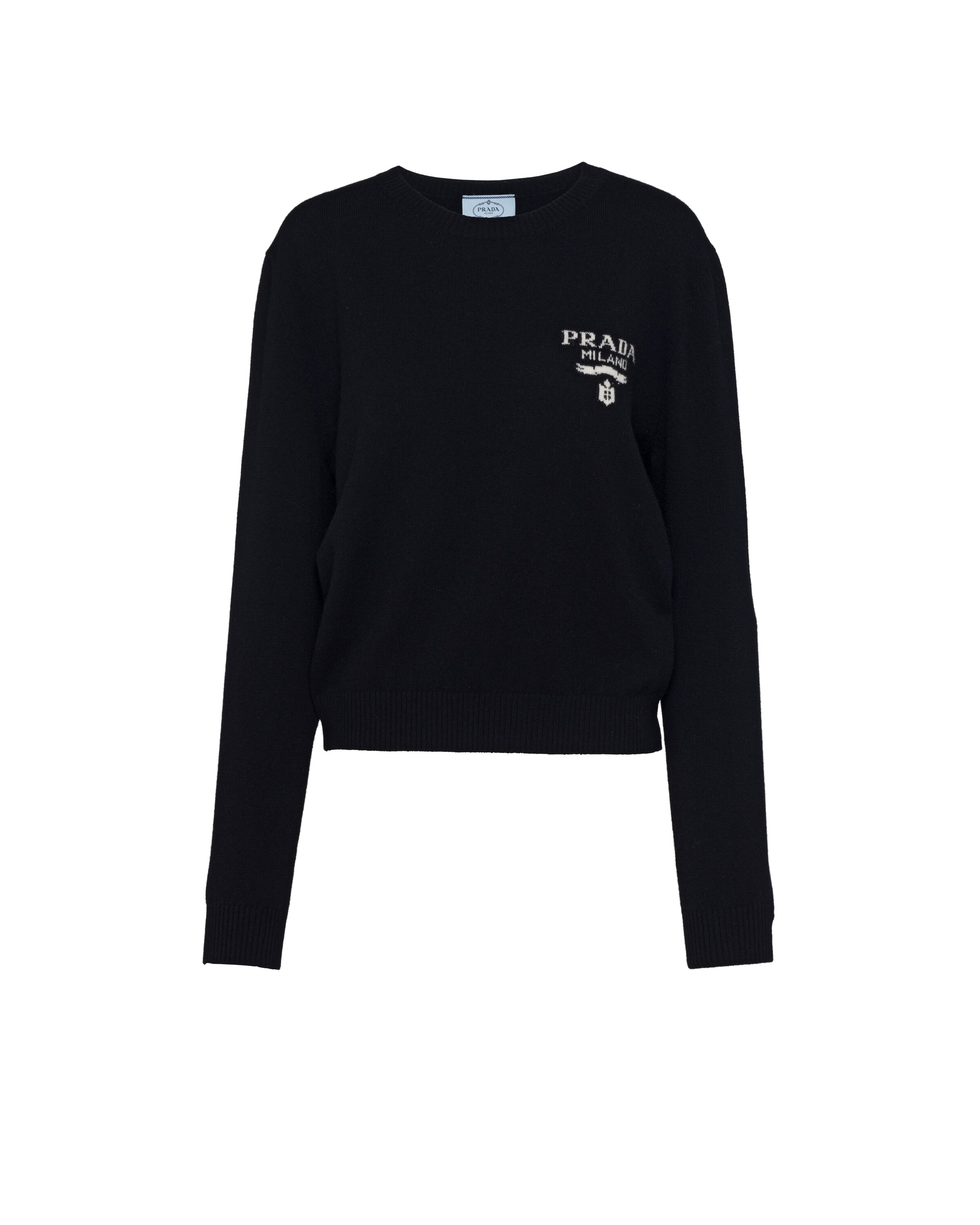 Prada Pull En Cachemire Et Soie, Femme, Bleu, Taille 42