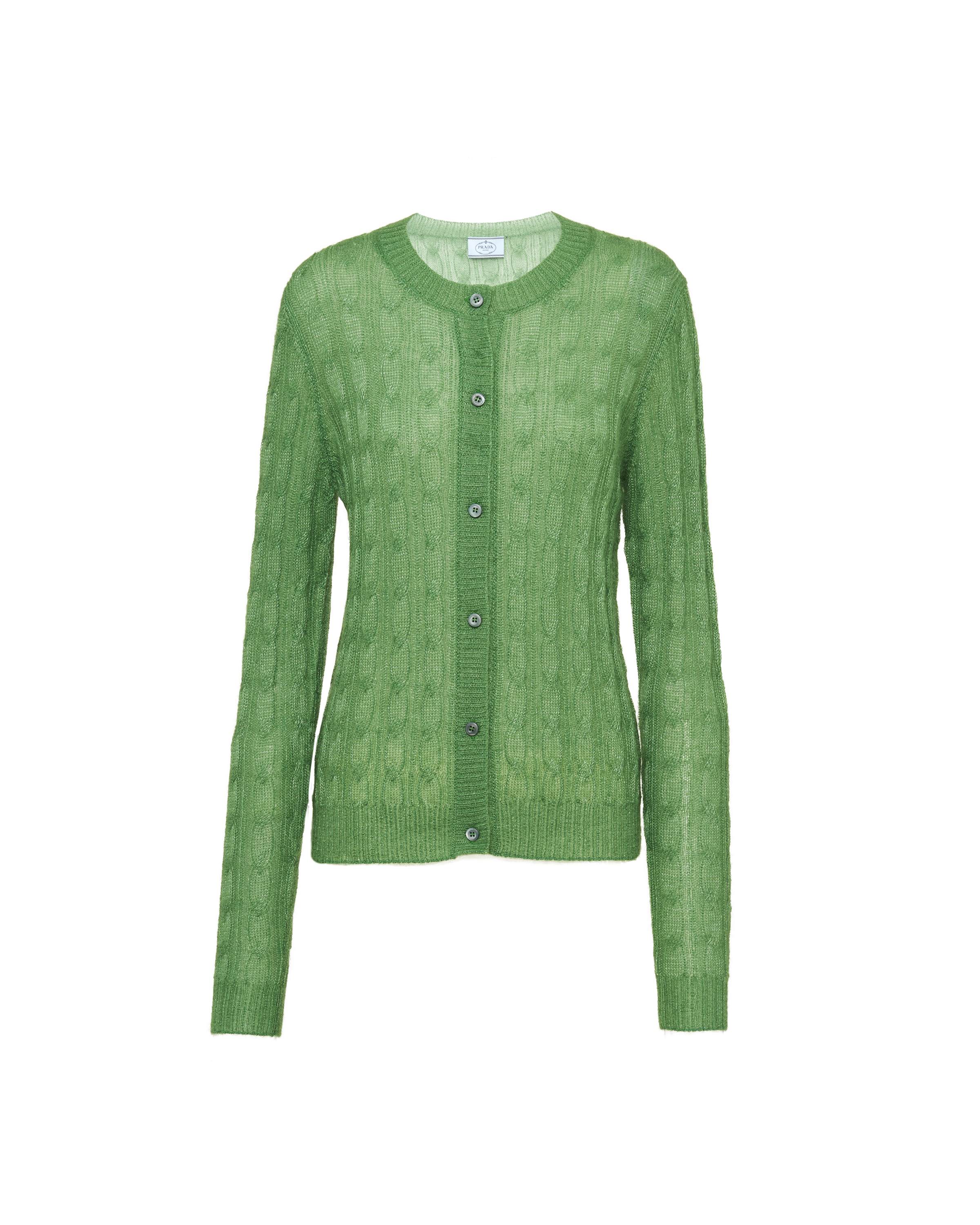 prada mohair cardigan
