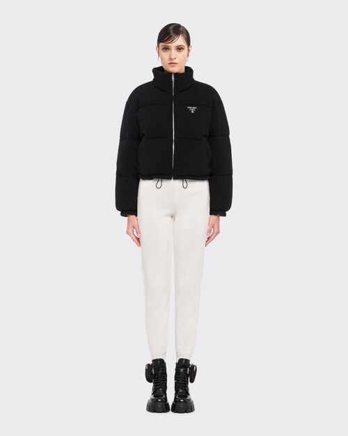 cashmere knit puffer jacket | Prada
