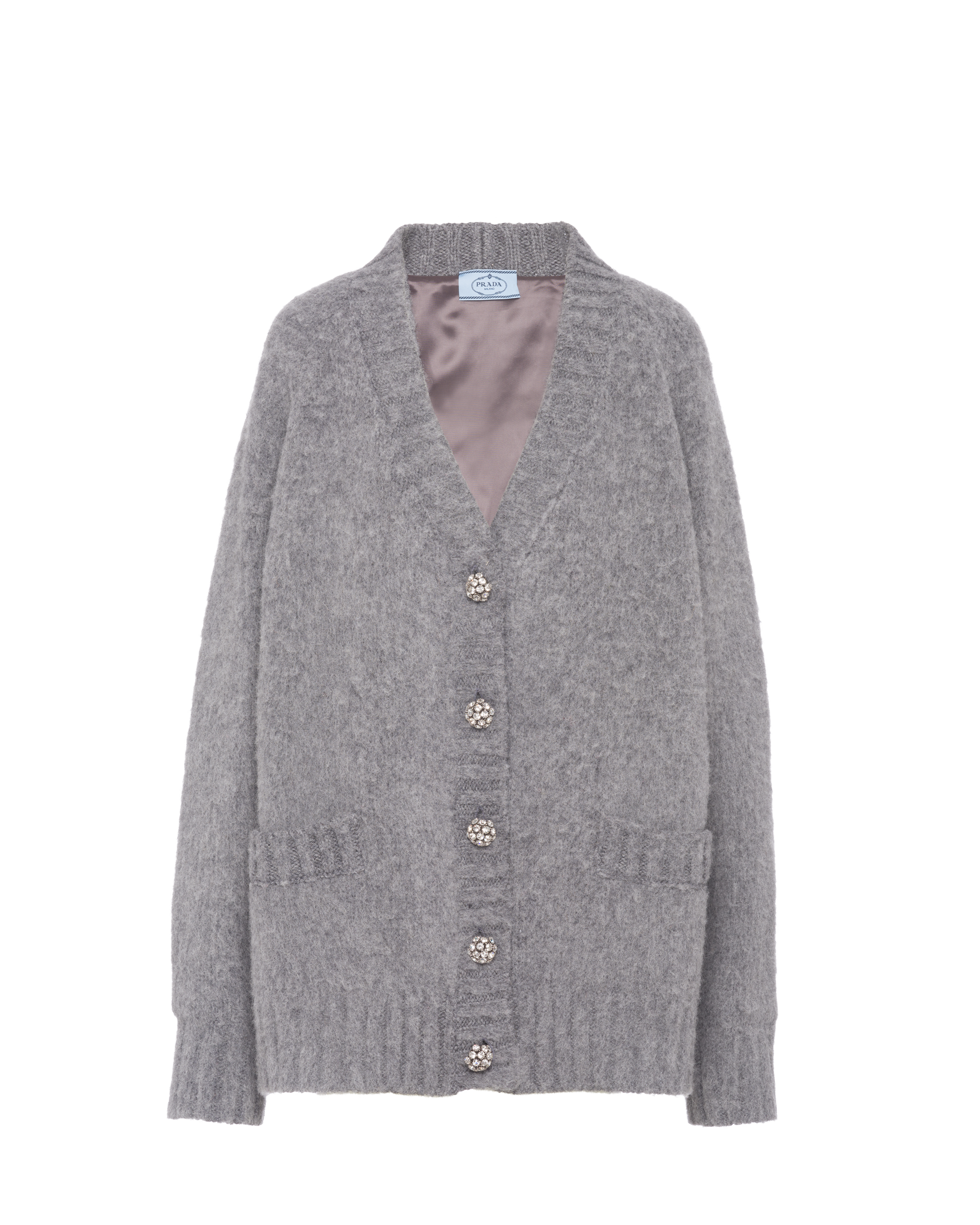 prada mohair cardigan