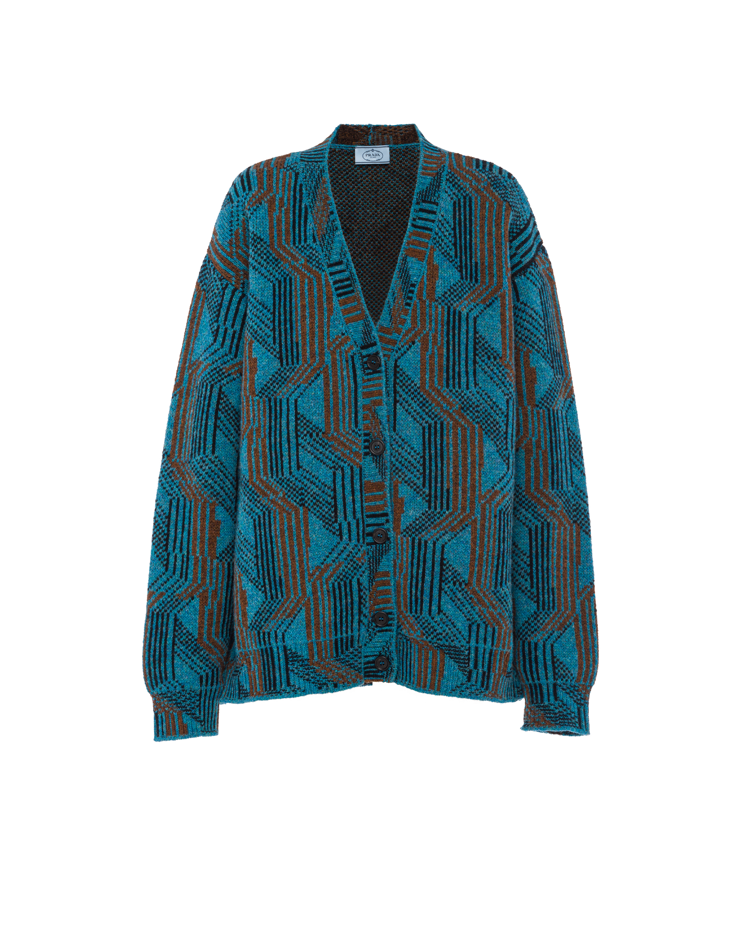 prada wool cardigan
