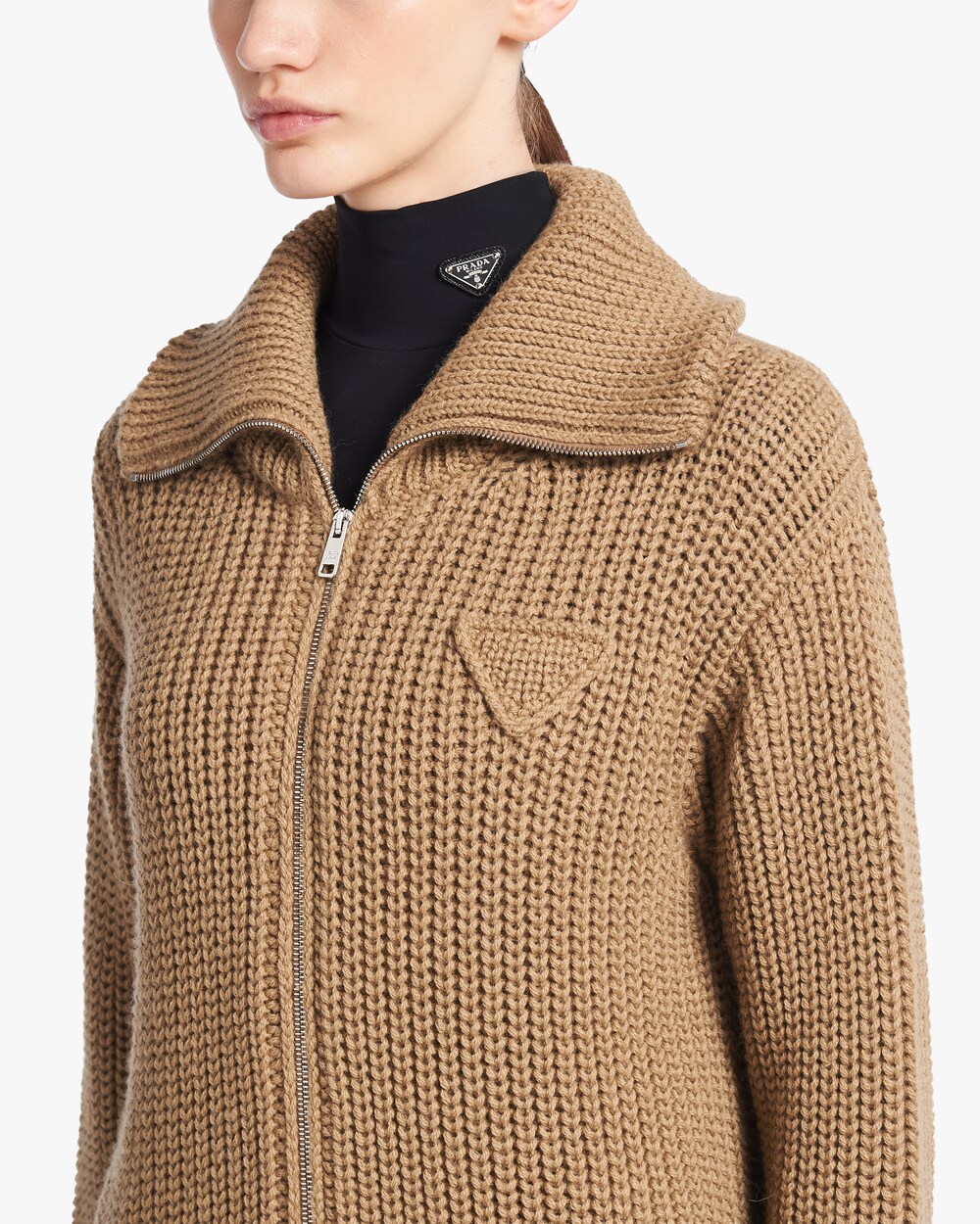 prada alpaca coat