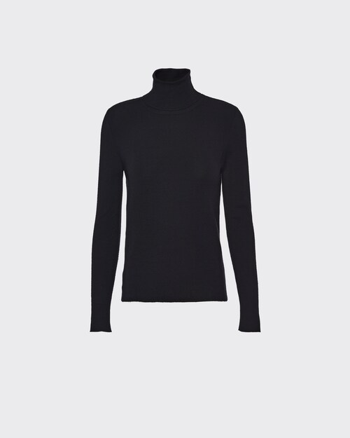 Black Cashmere and silk sweater Prada