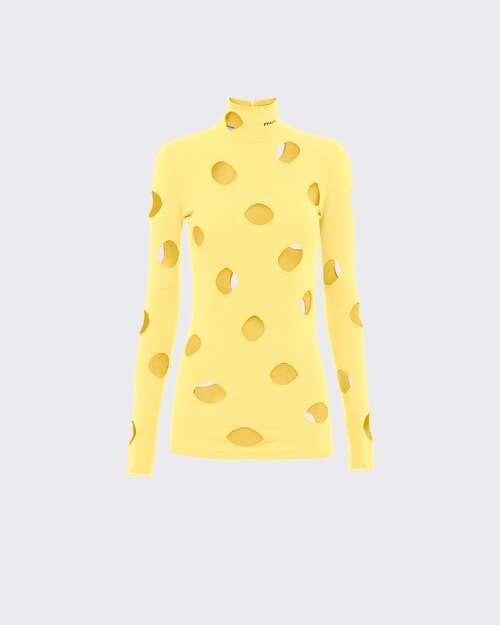prada yellow sweater