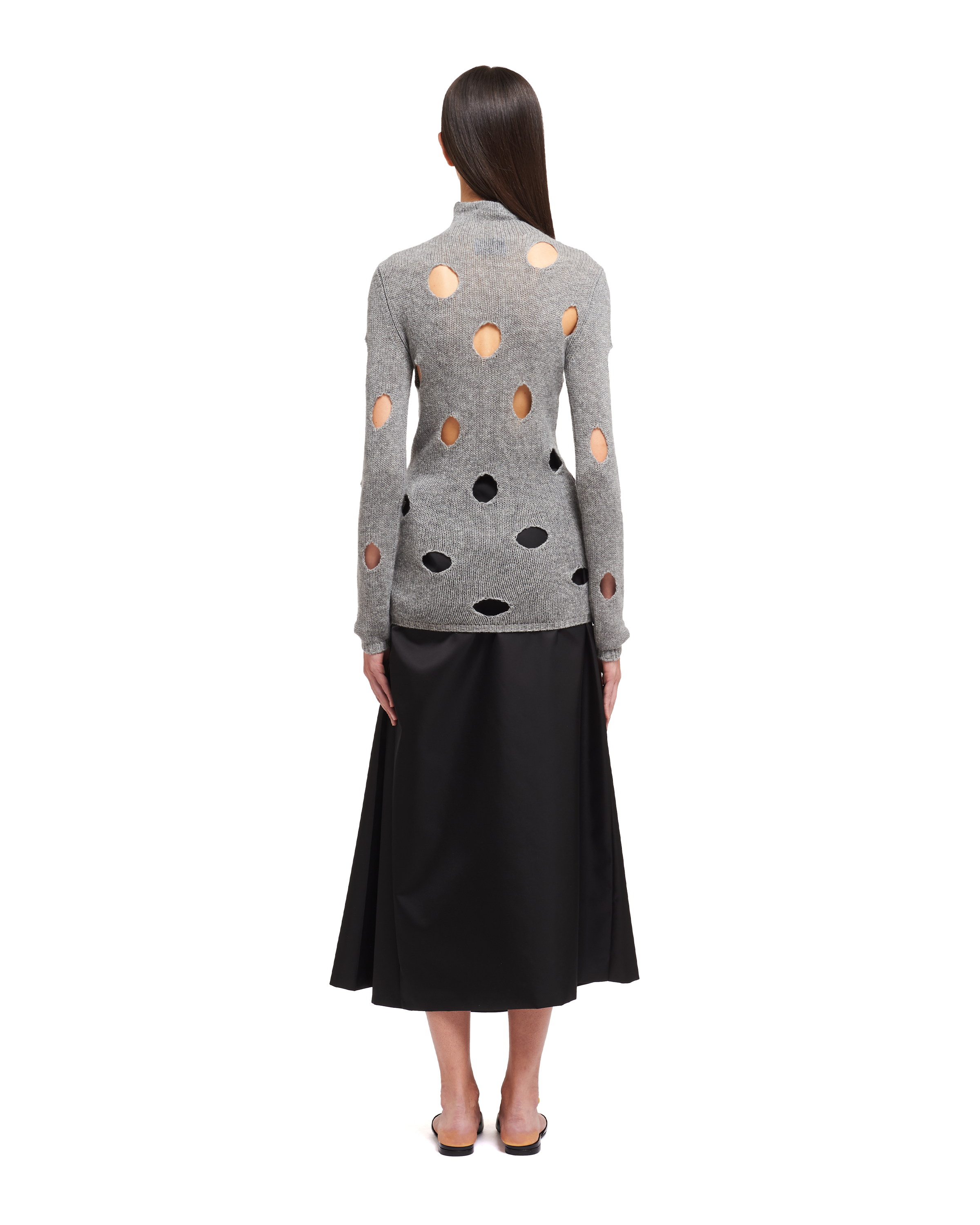 Prada Openwork cashmere turtleneck sweater 4