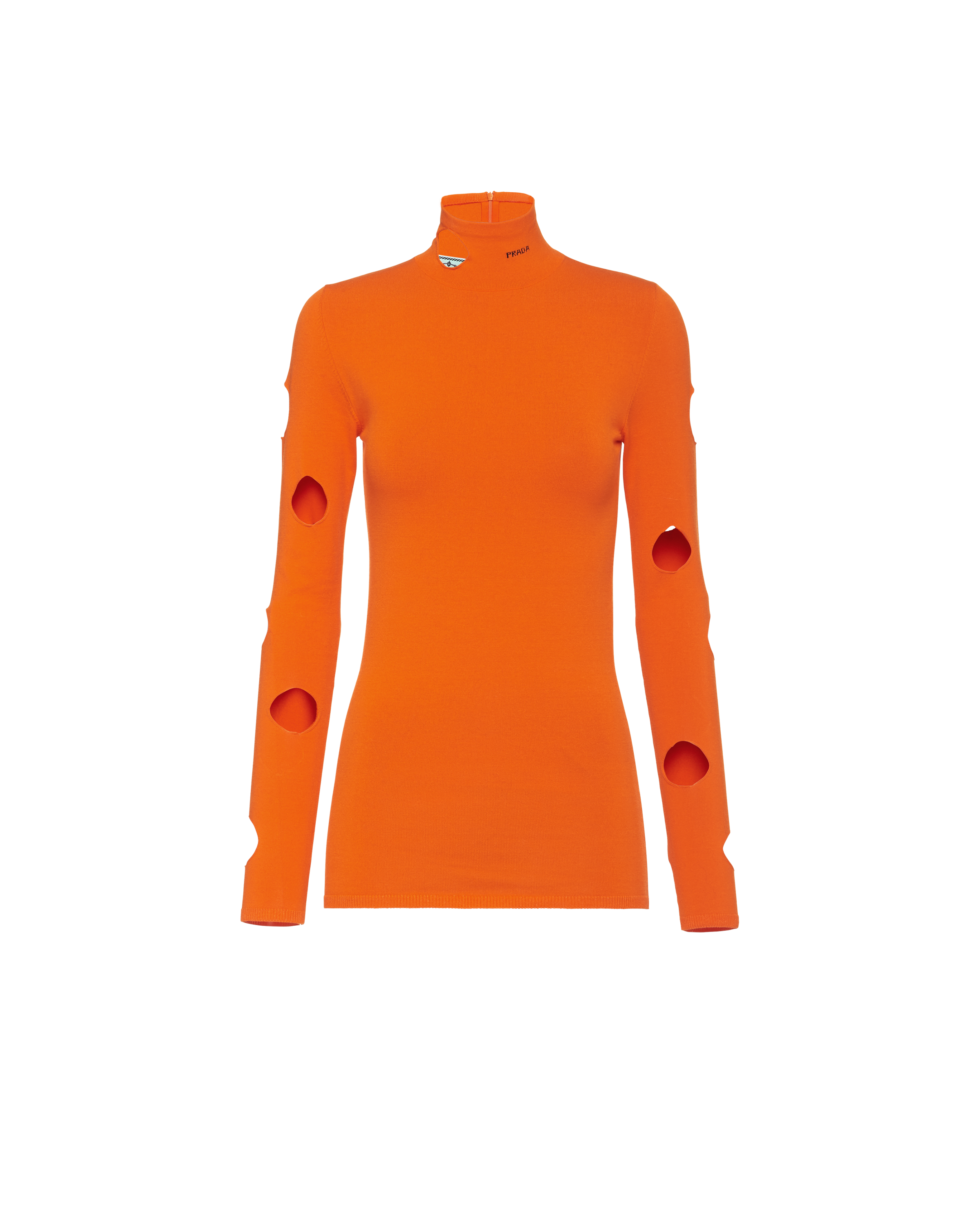 Orange turtleneck top clearance