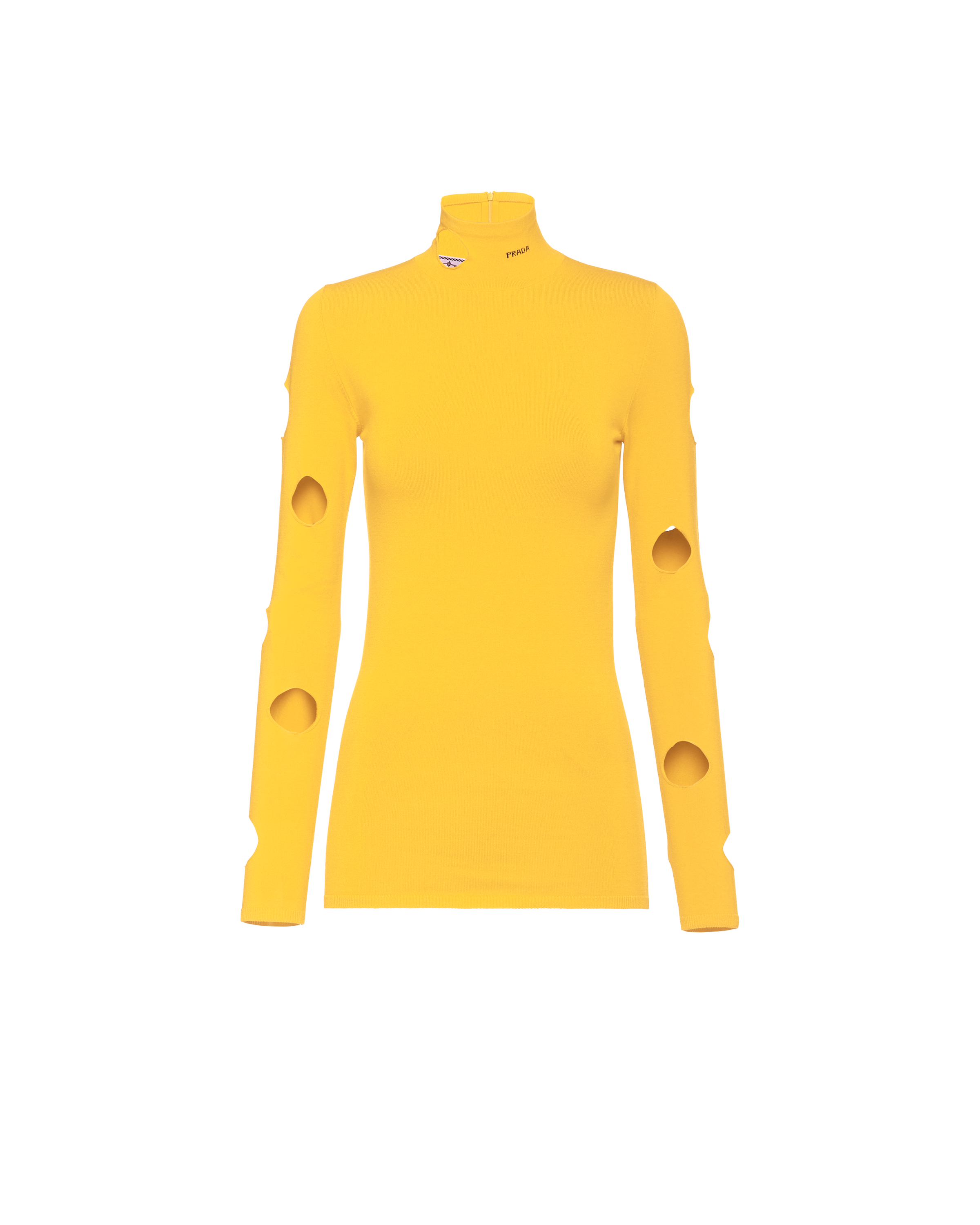 Yellow turtleneck top clearance