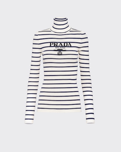 Prada Maglia collo alto in lana pettinata 1