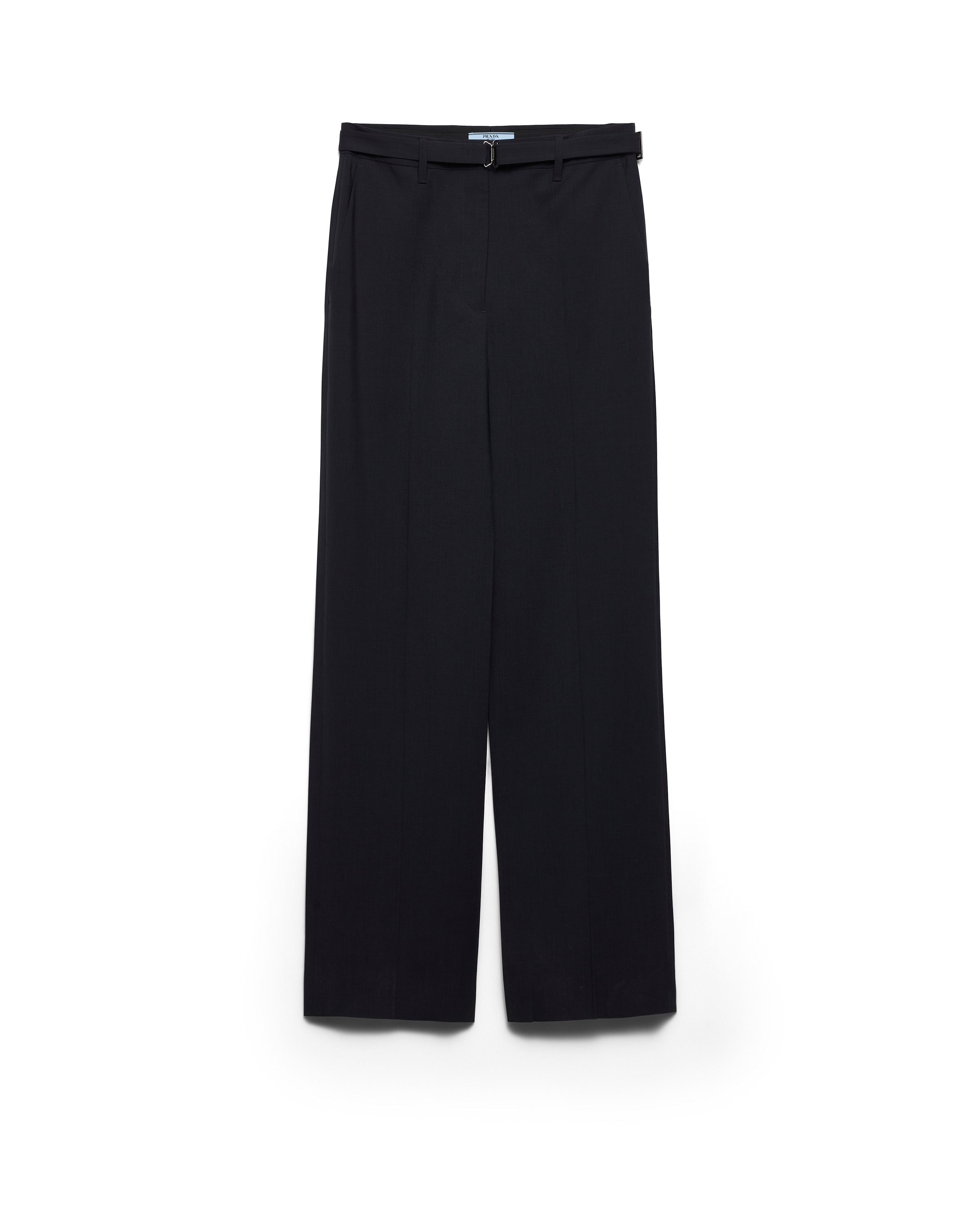 Prada Women's Light Wool Pants In Black