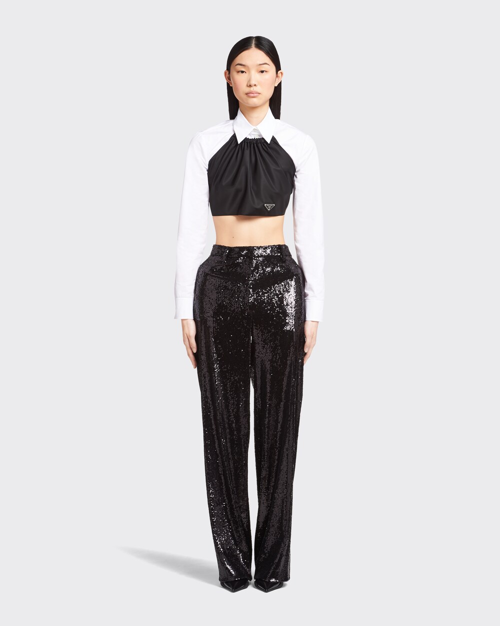 Black Sequin pants | Prada