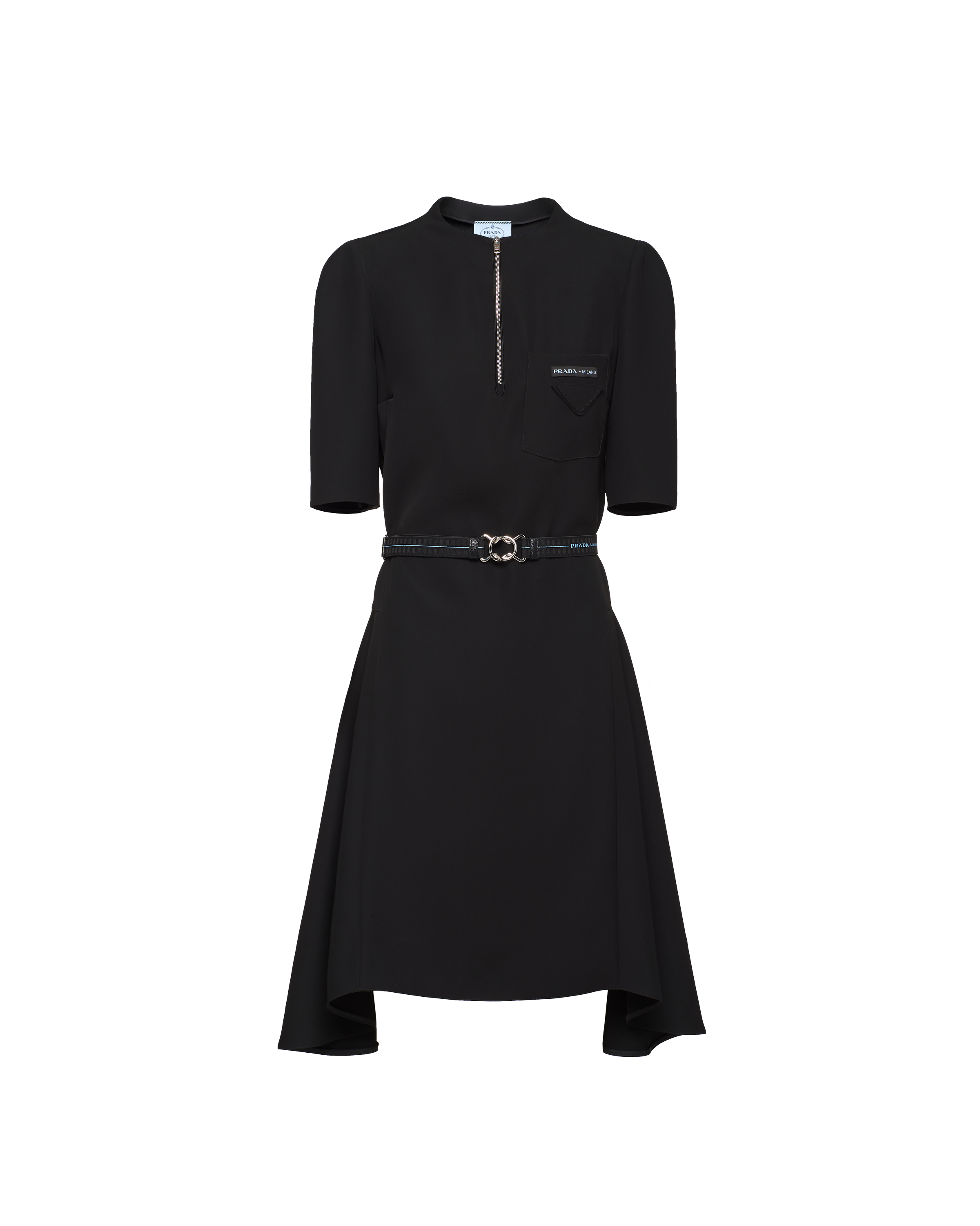 Technical broadcloth dress Prada