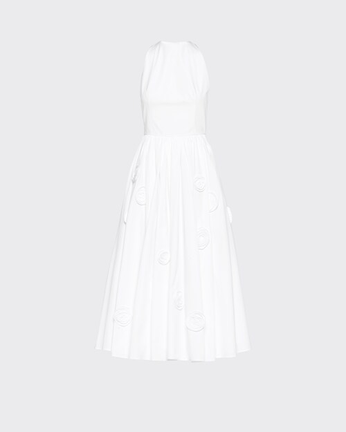 Prada Robe en popeline brodée 1