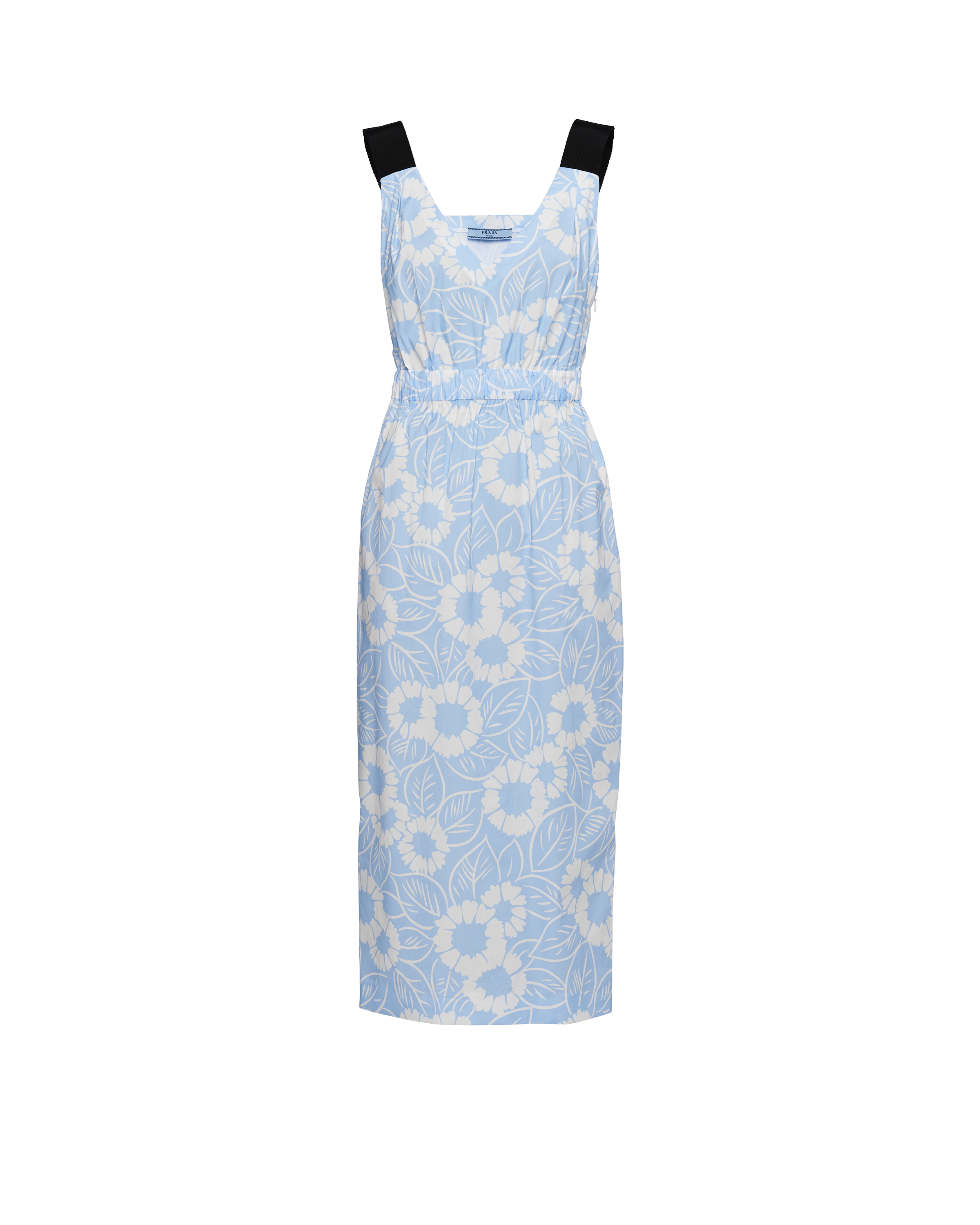 PRADA PRINTED POPLIN DRESS